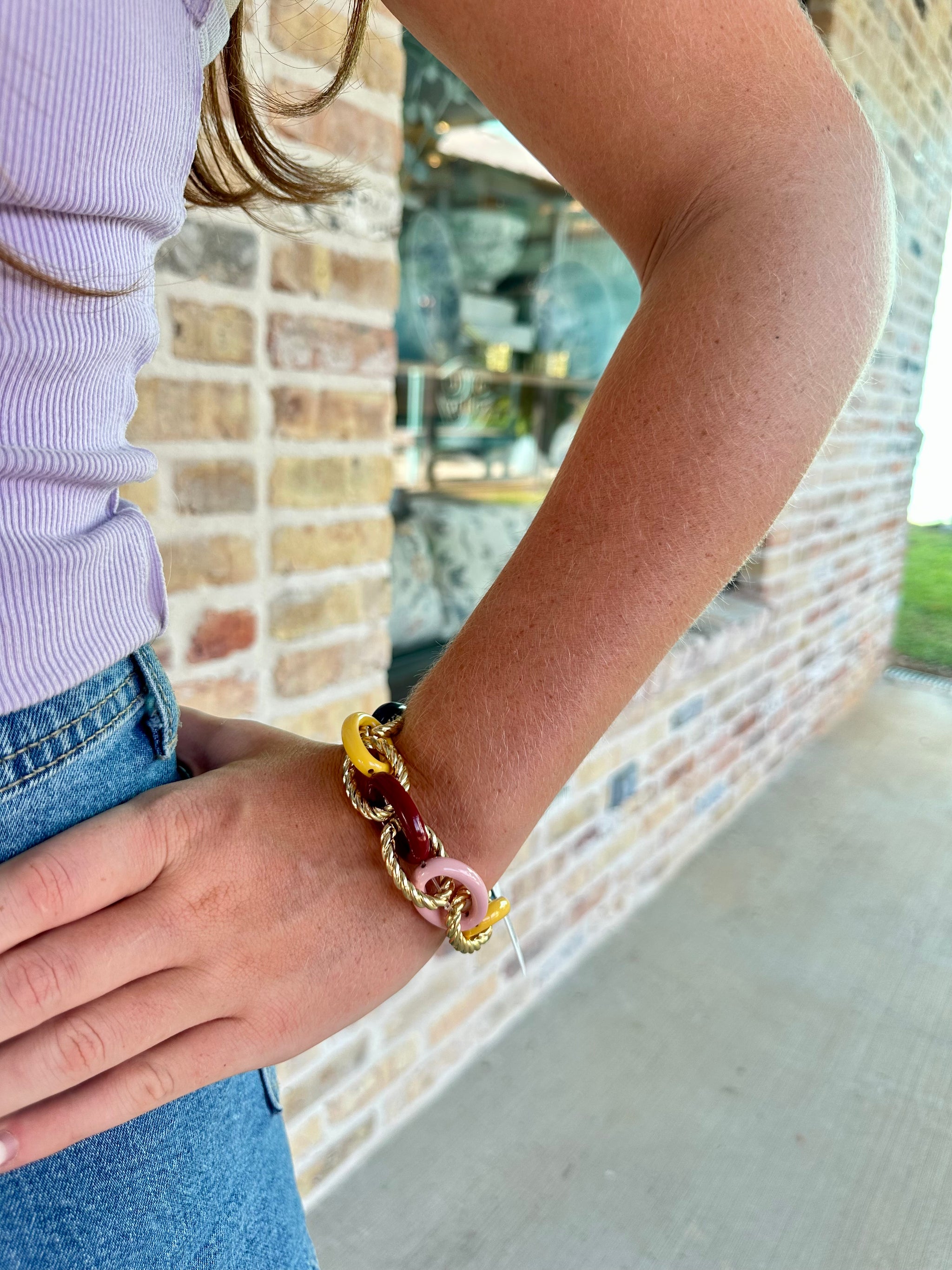 Multicolor/Gold Bracelet