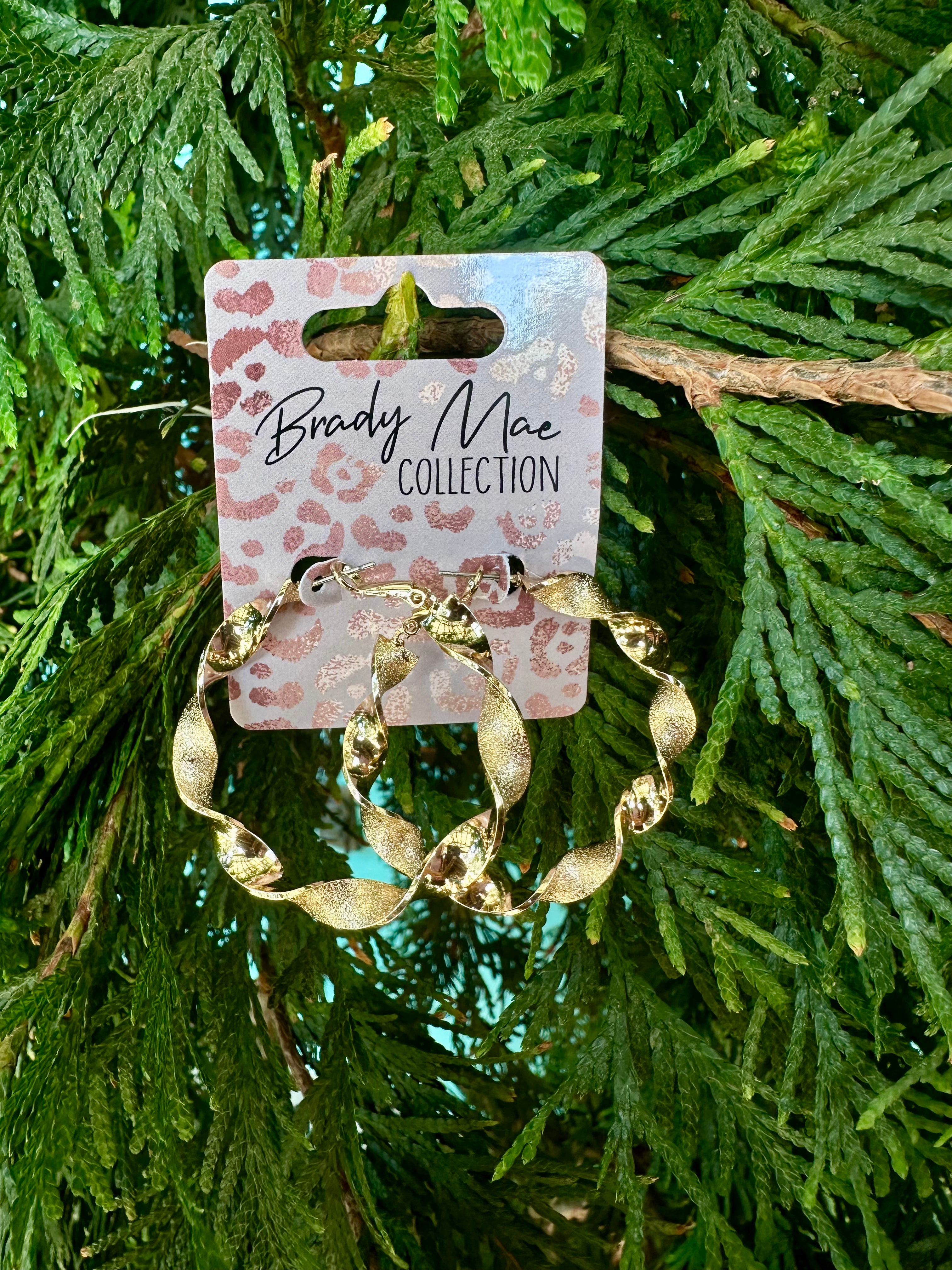Swirl Hoop Earrings