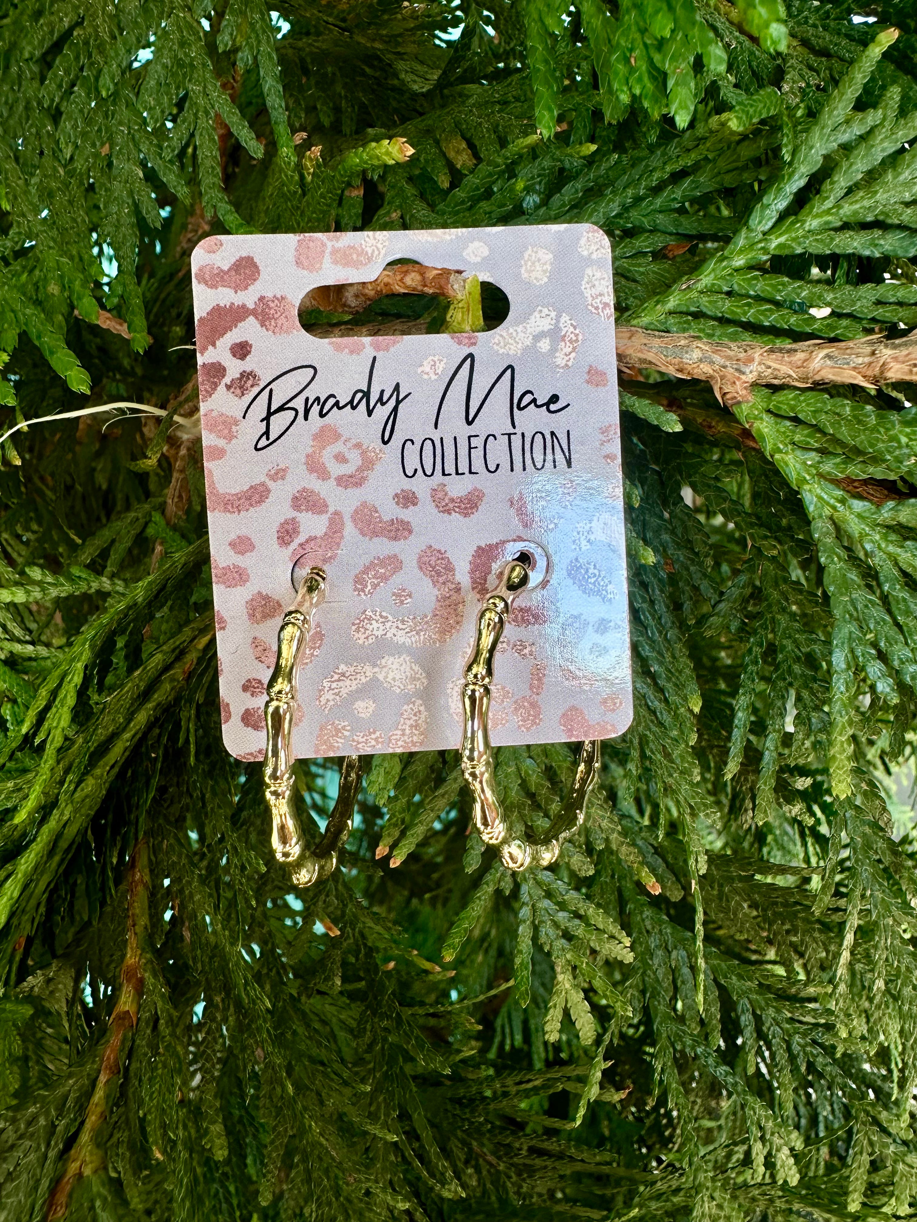 Patterned Hoop Earrings
