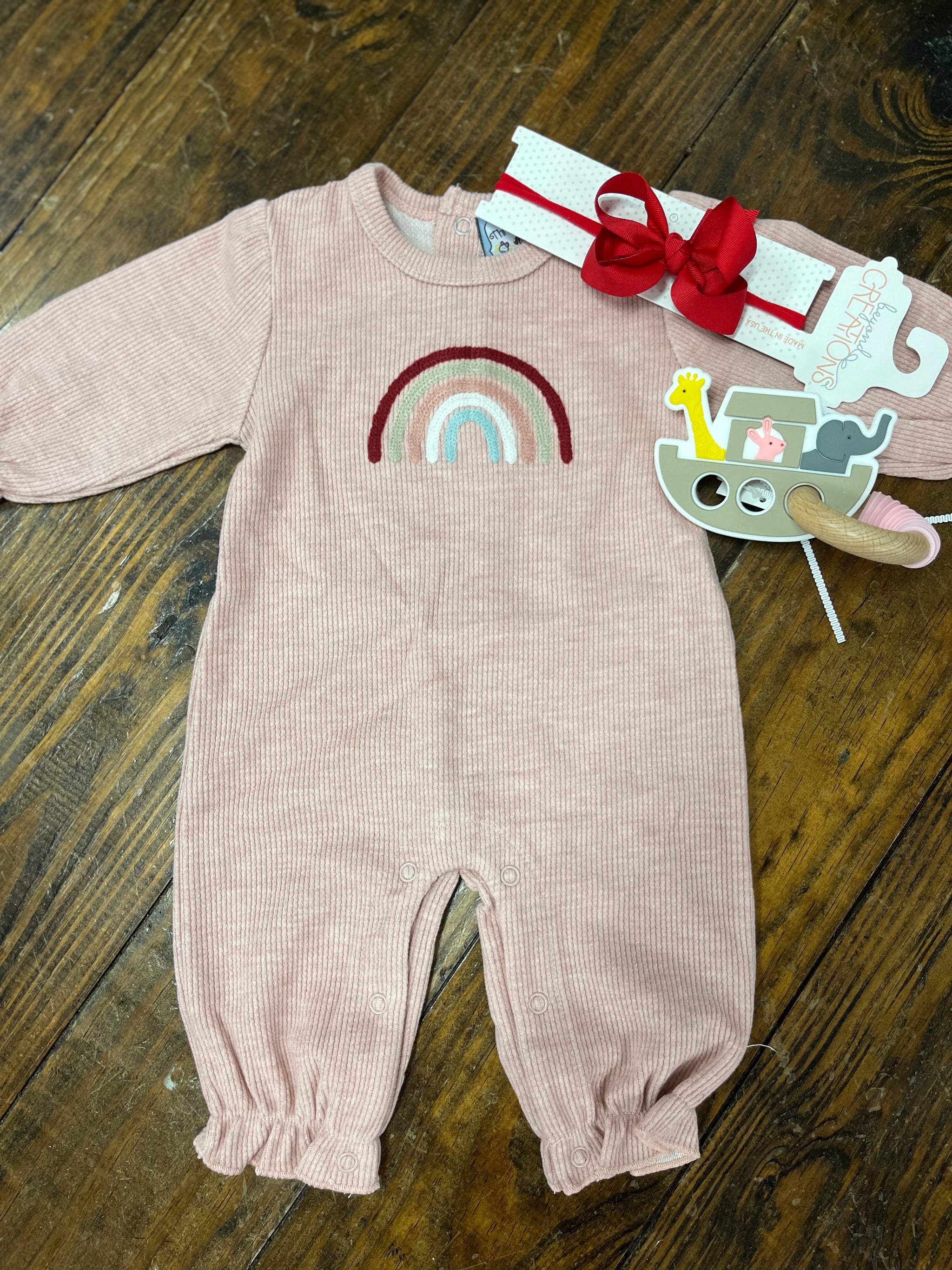 Girls Rainbow Romper