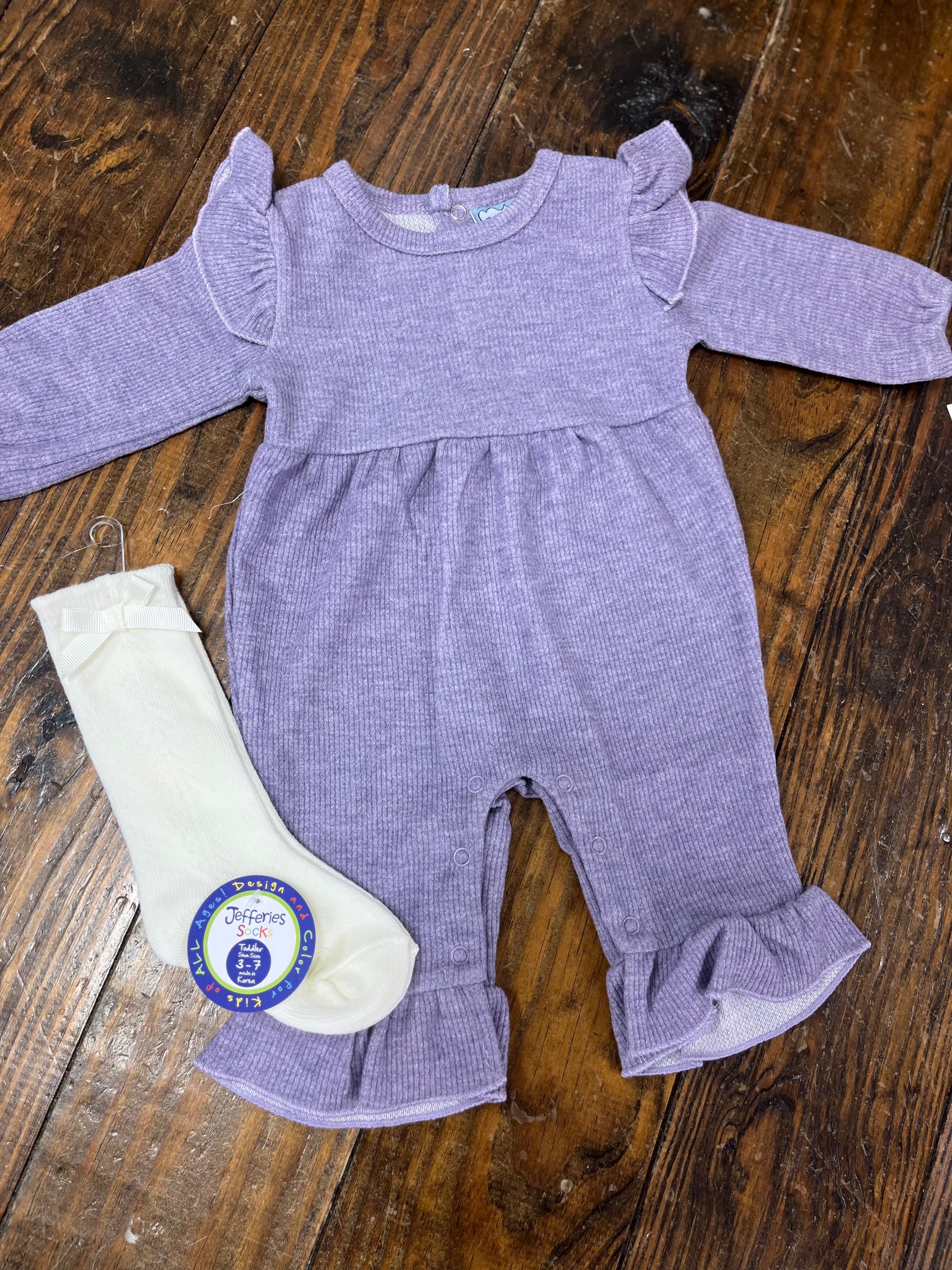 Girls Purple Romper