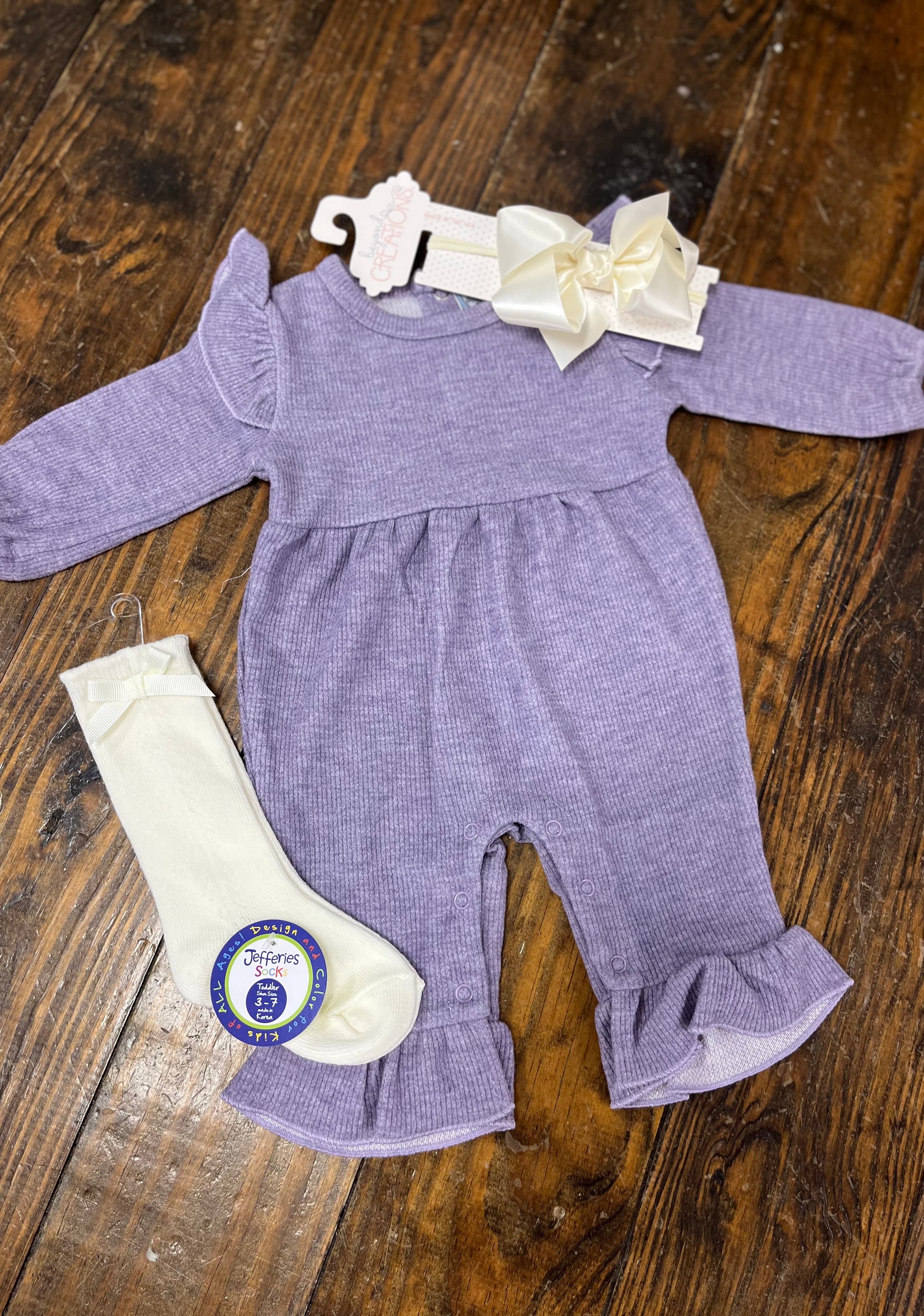 Girls Purple Romper