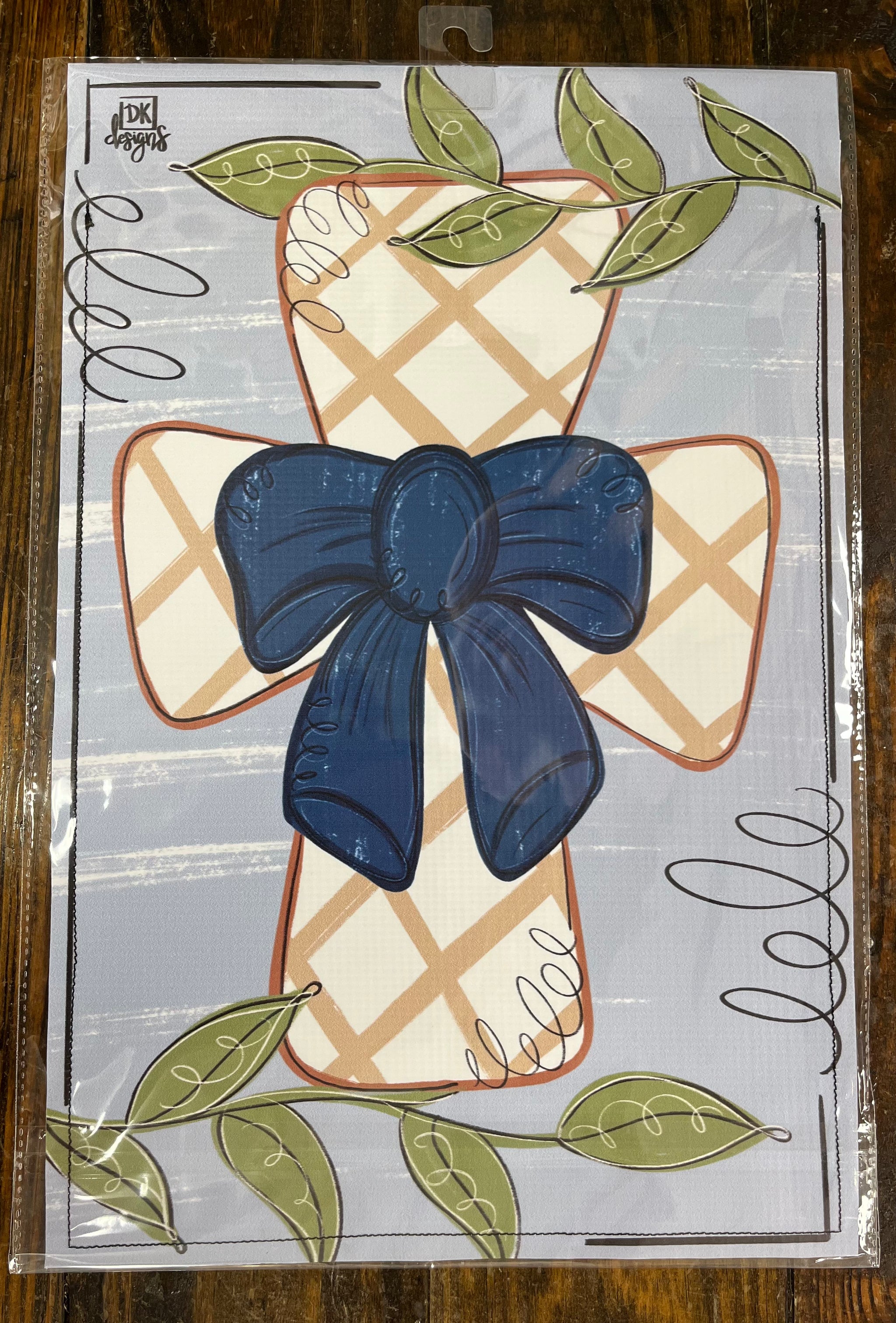 Mocha Cross Garden Flag