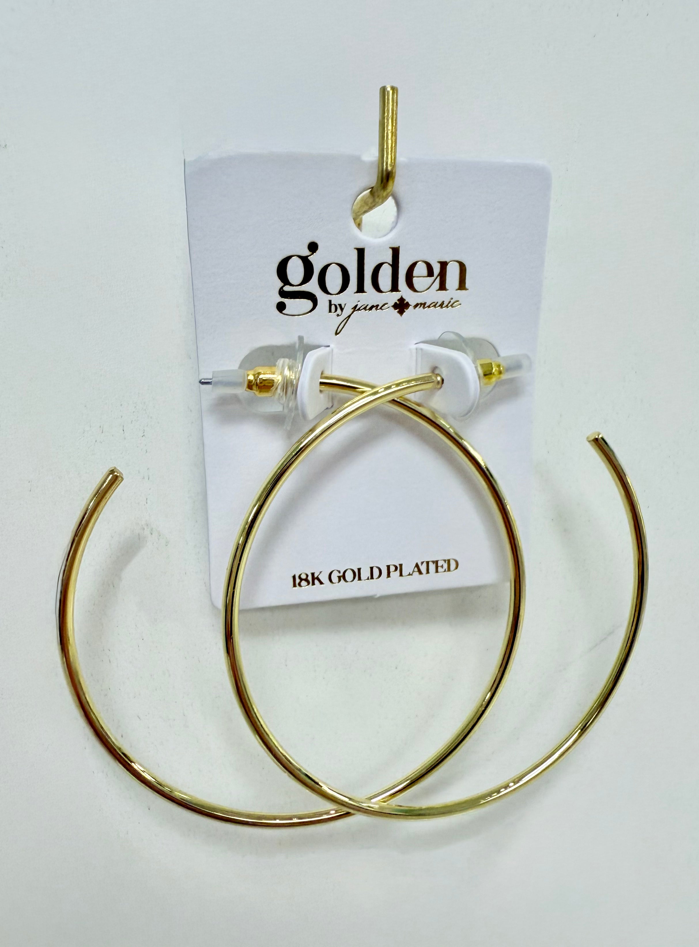 Delicate Large Hoop Earring