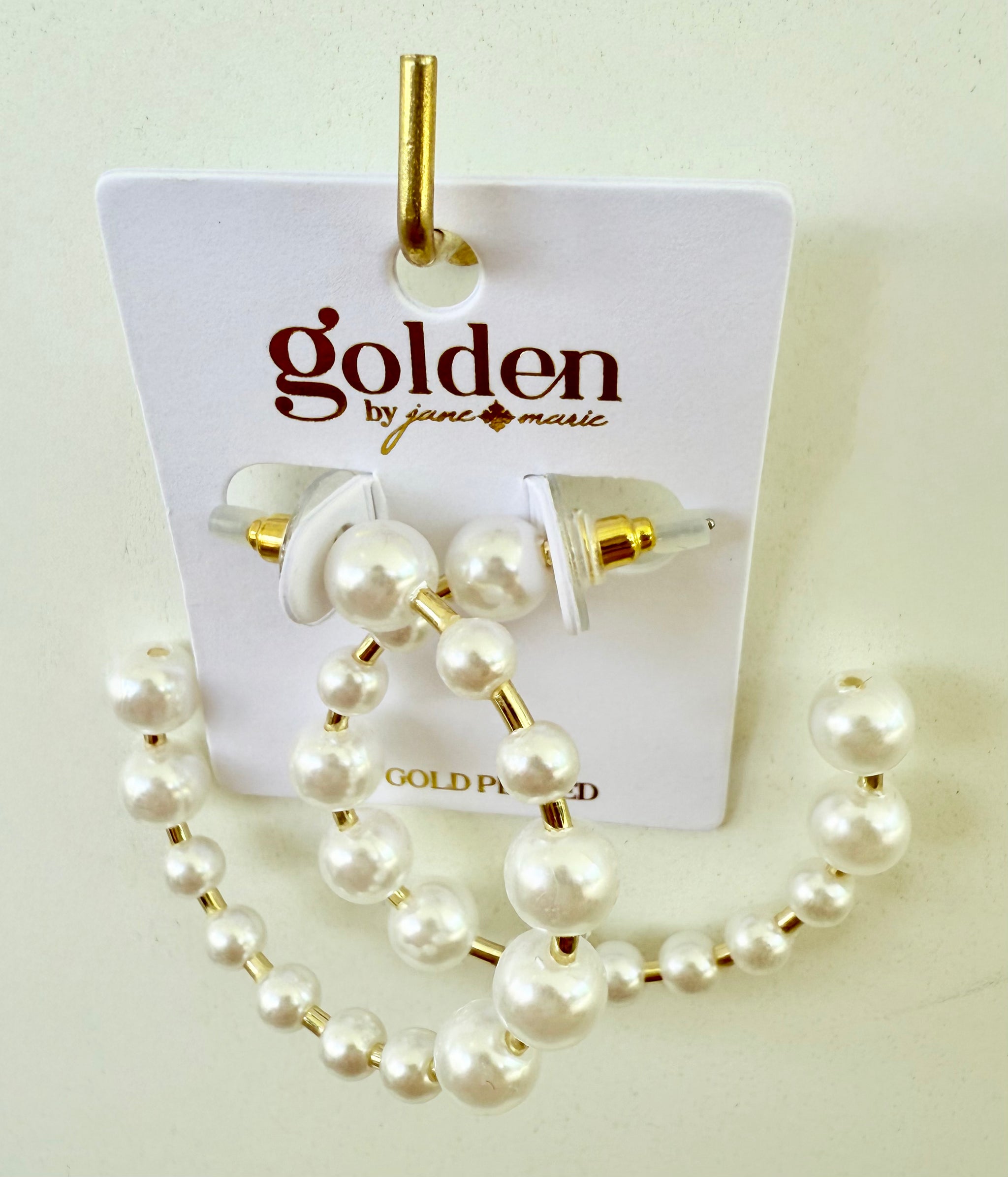 Pearl Hoop Earring