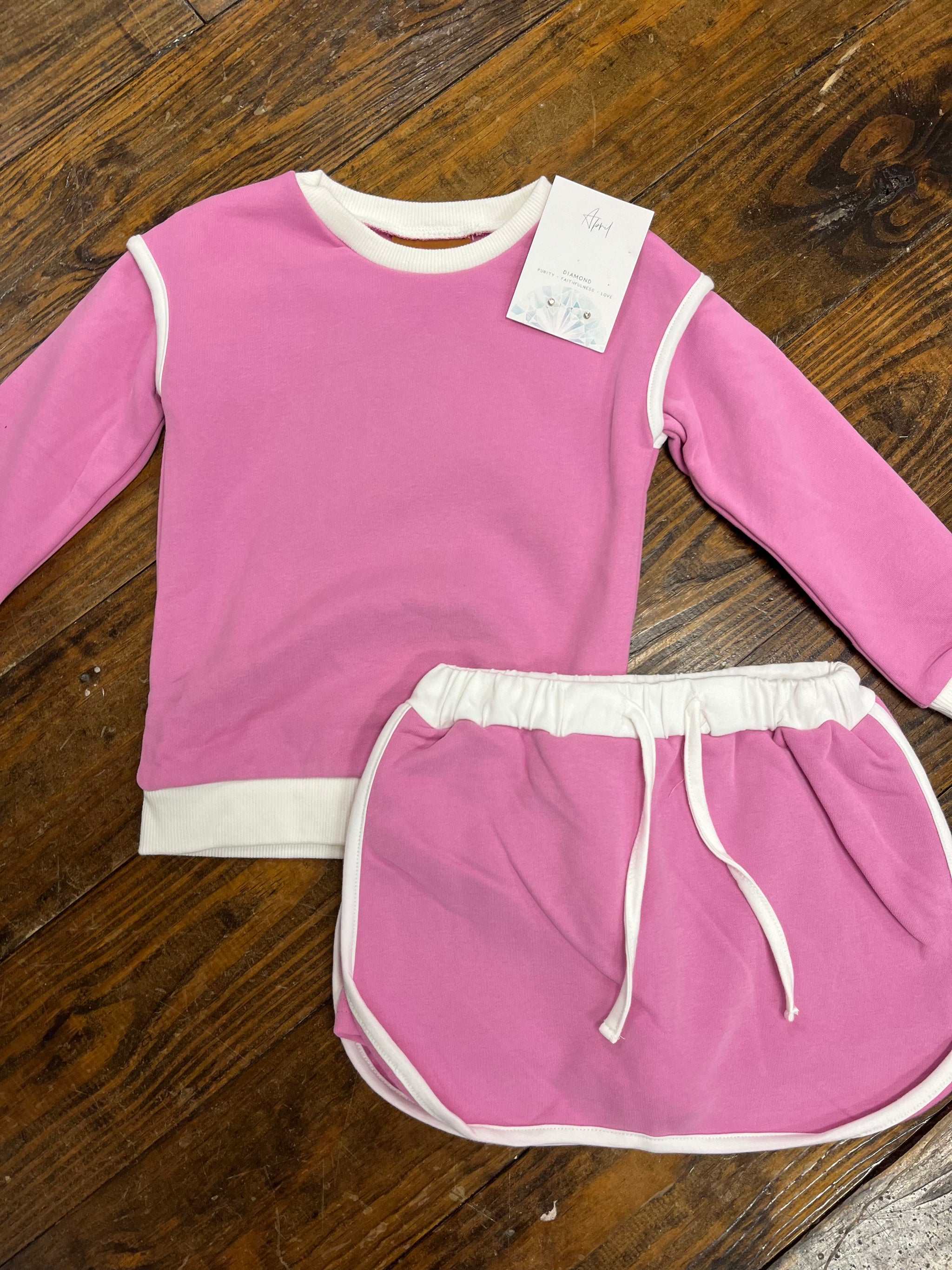 Girl's Pink Skort Set