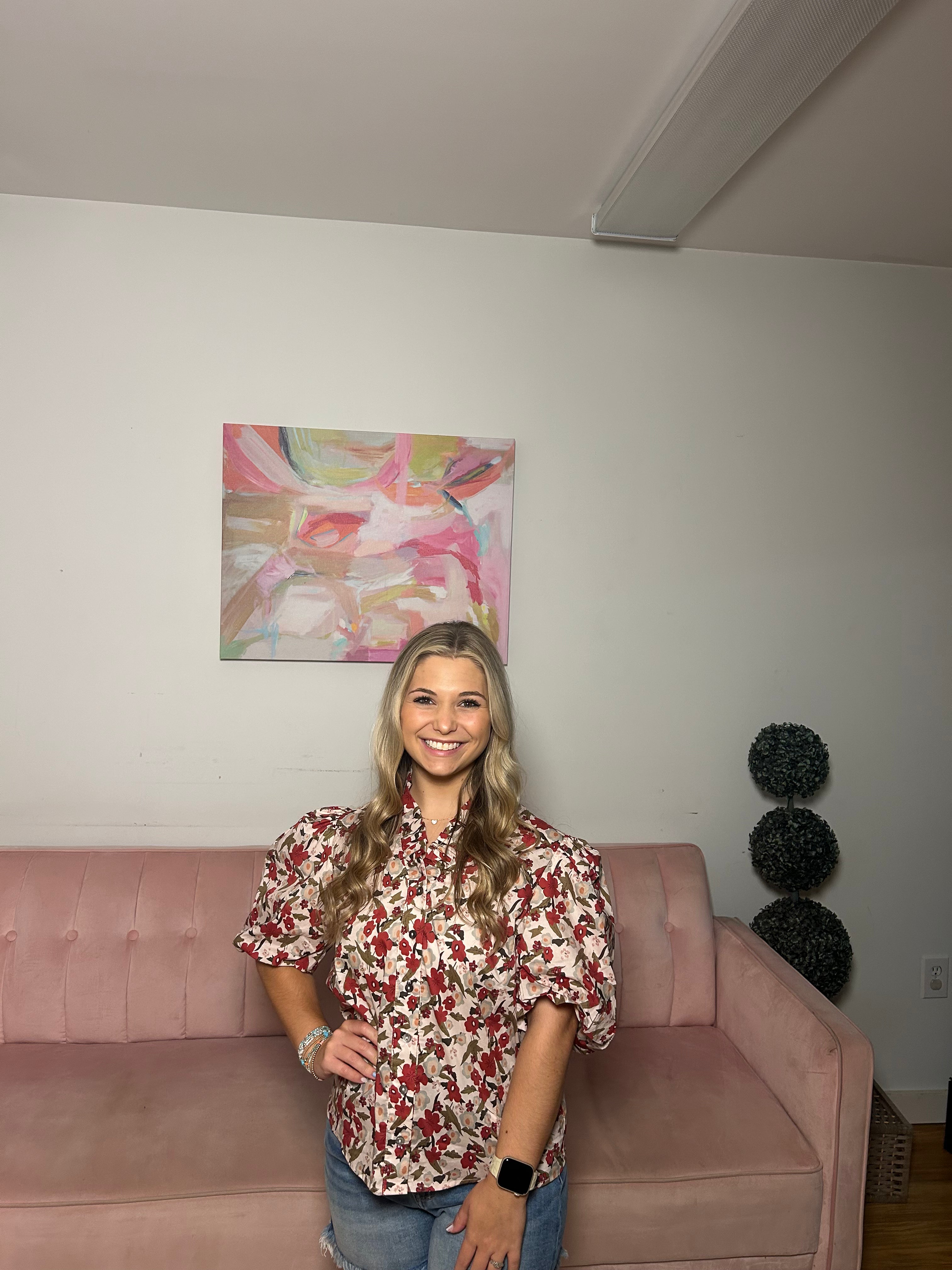 Flirty Flowers Top