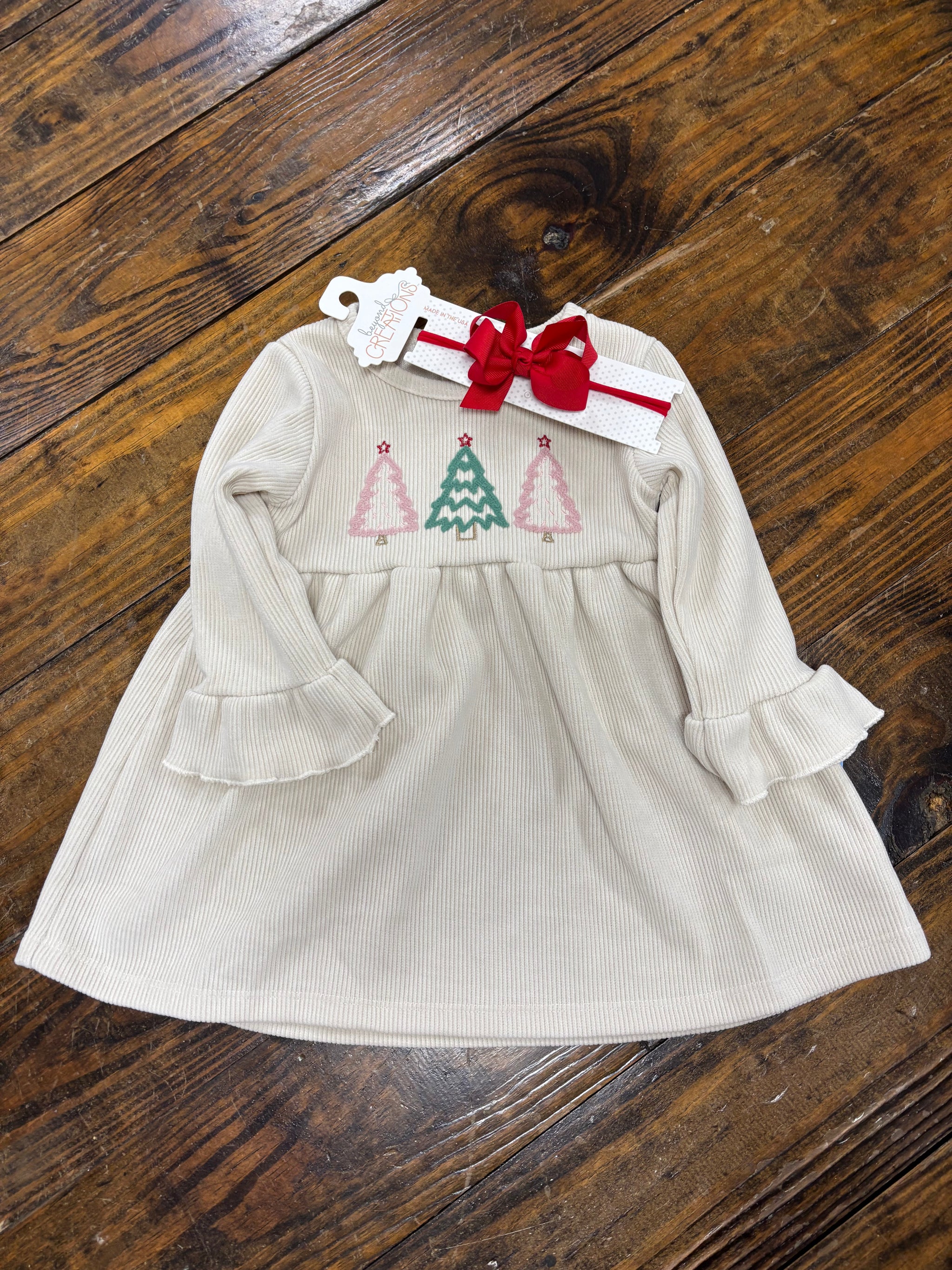 Girl's Christmas Tree Dress