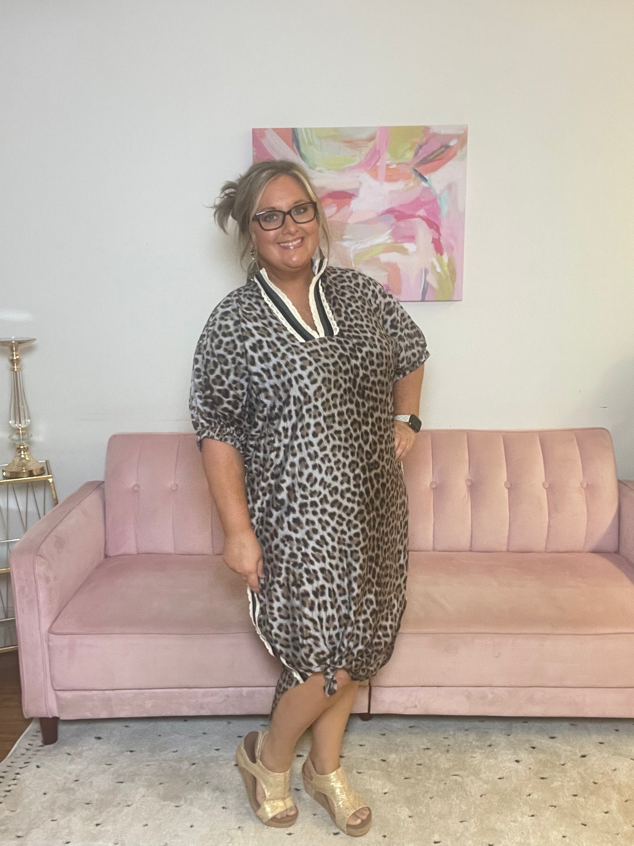 Crocheted Leopard Dress
