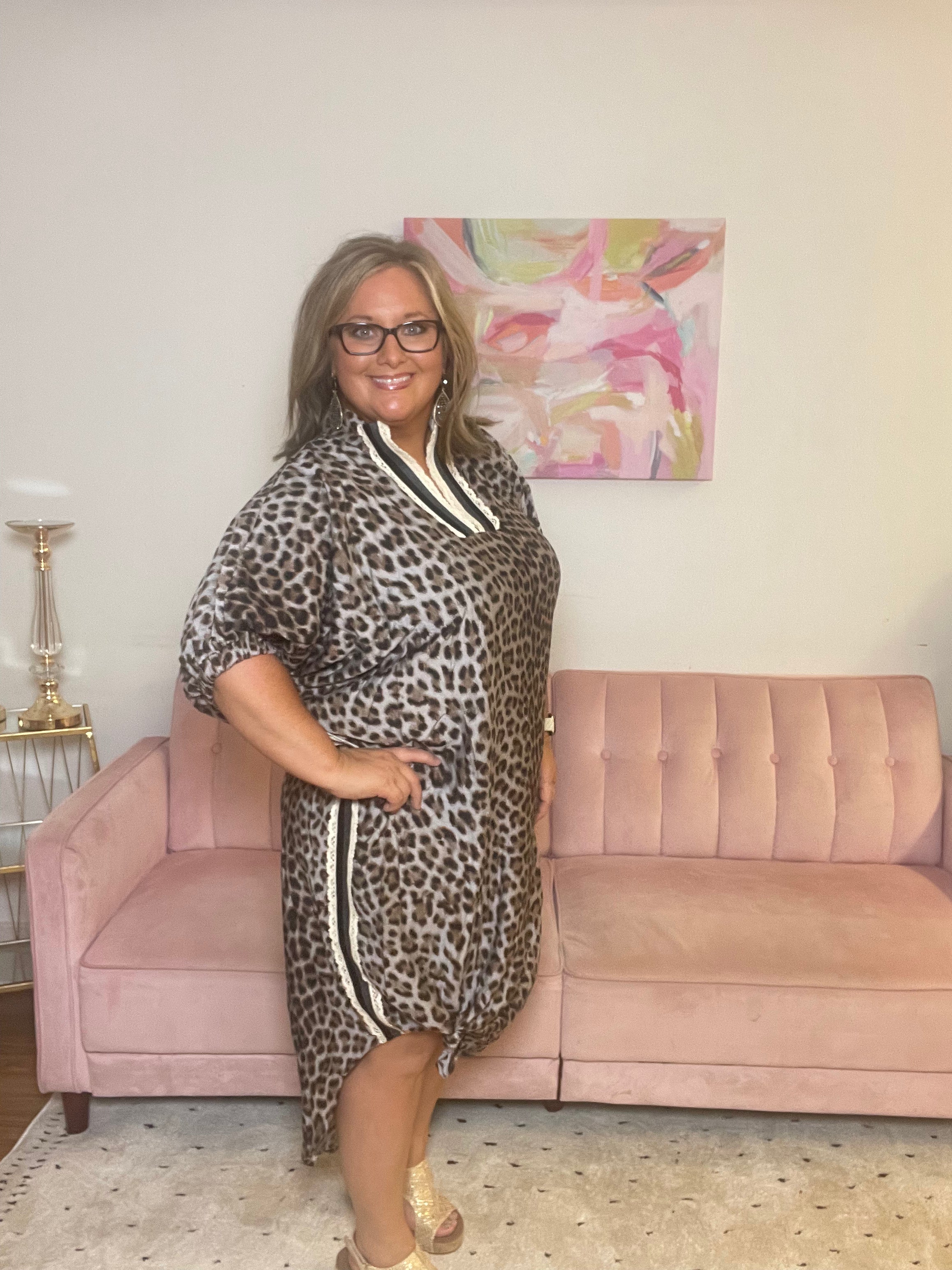 Crocheted Leopard Dress