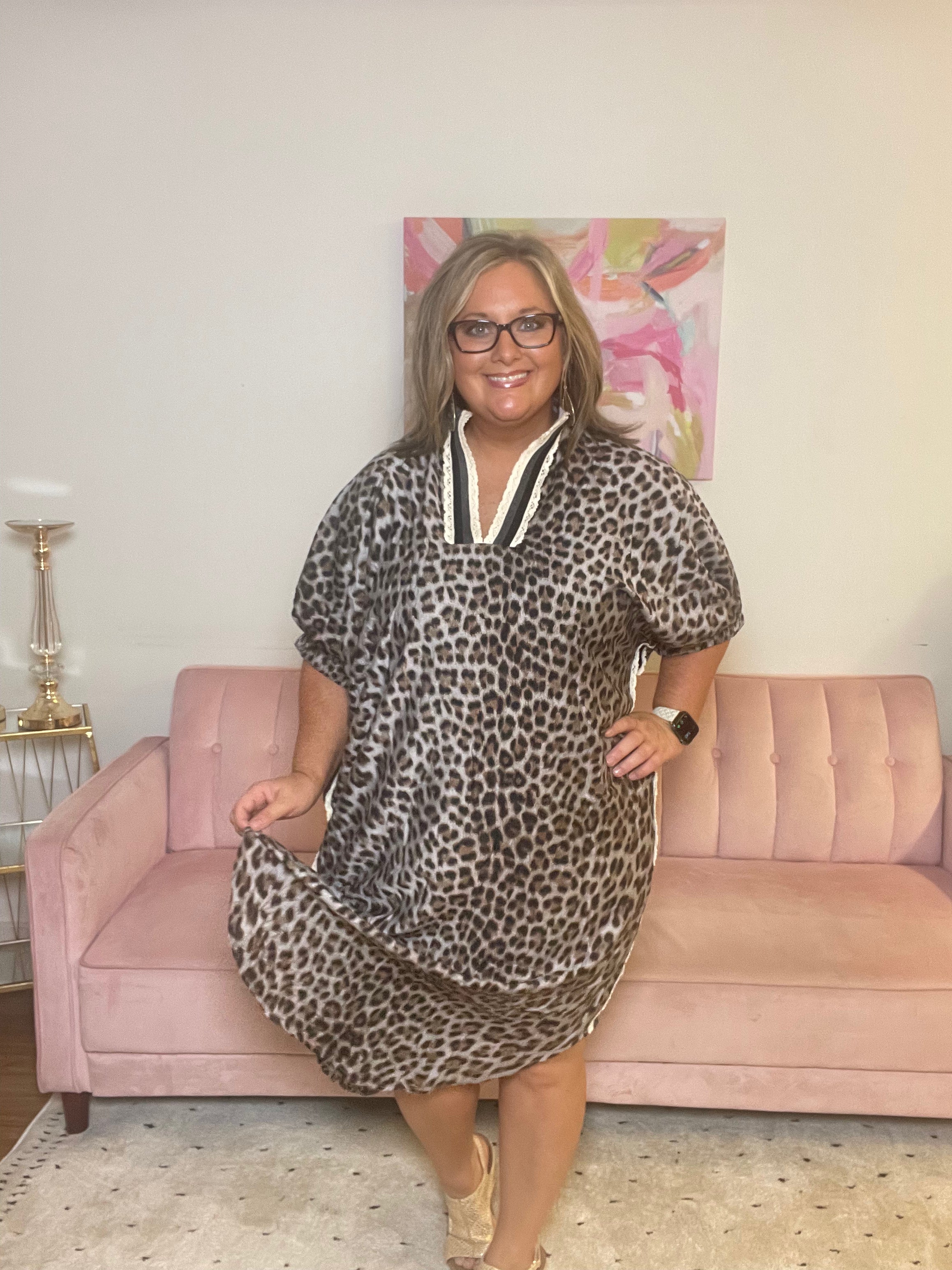 Crocheted Leopard Dress