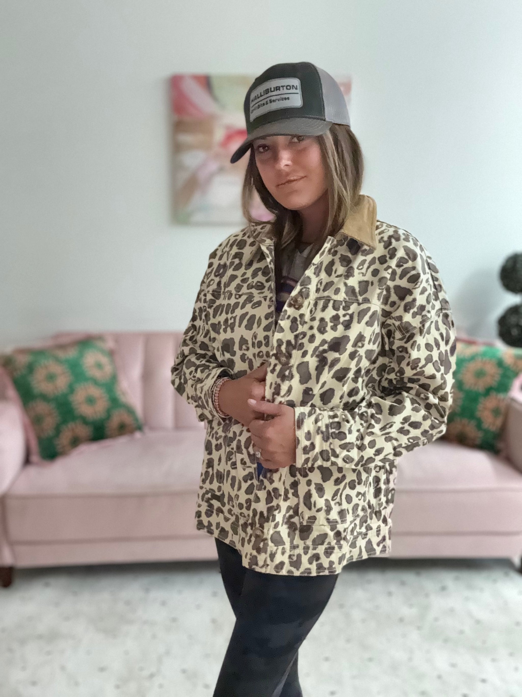 Leopard Cargo Jacket