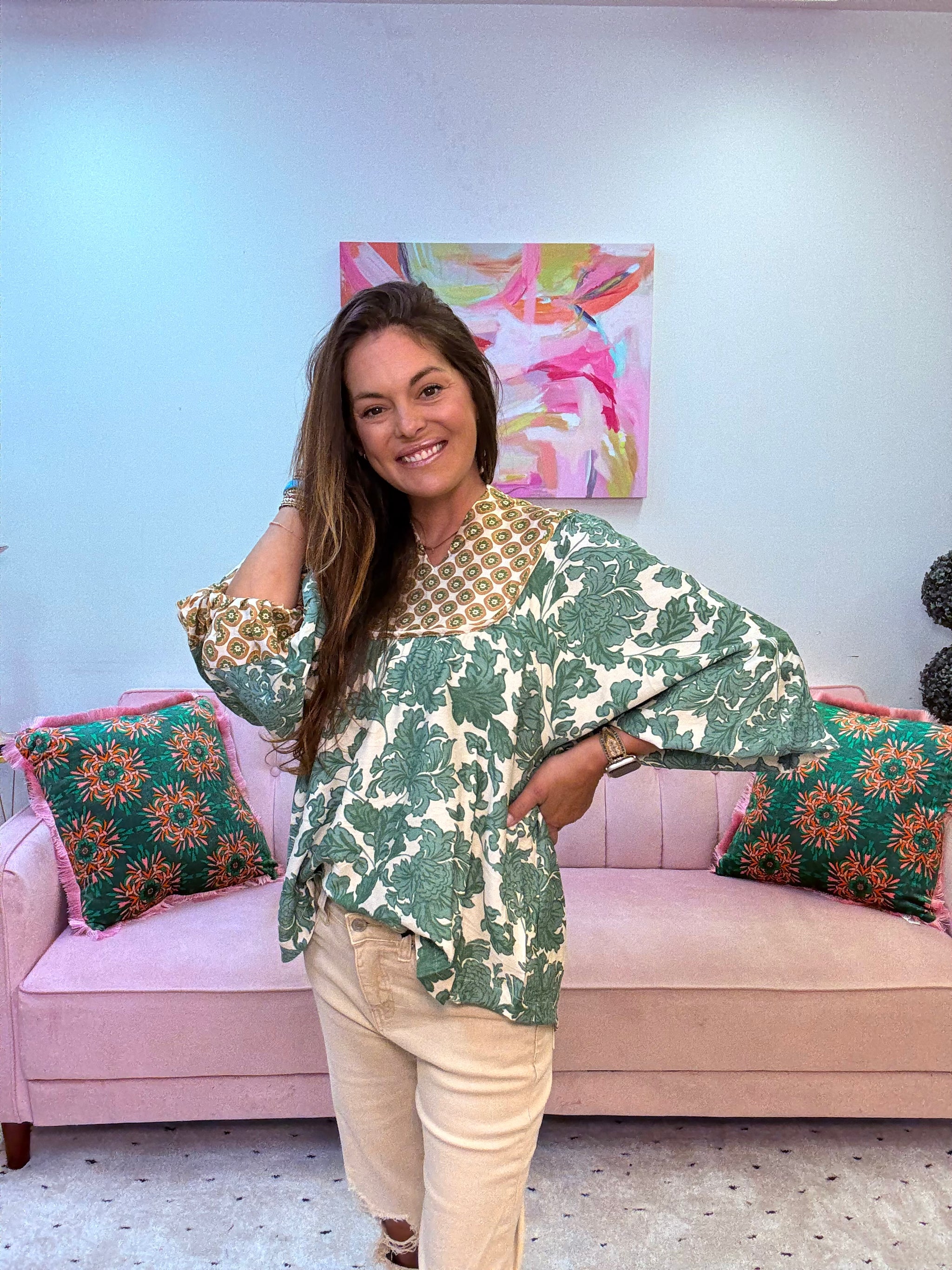Rustic Bloom Top