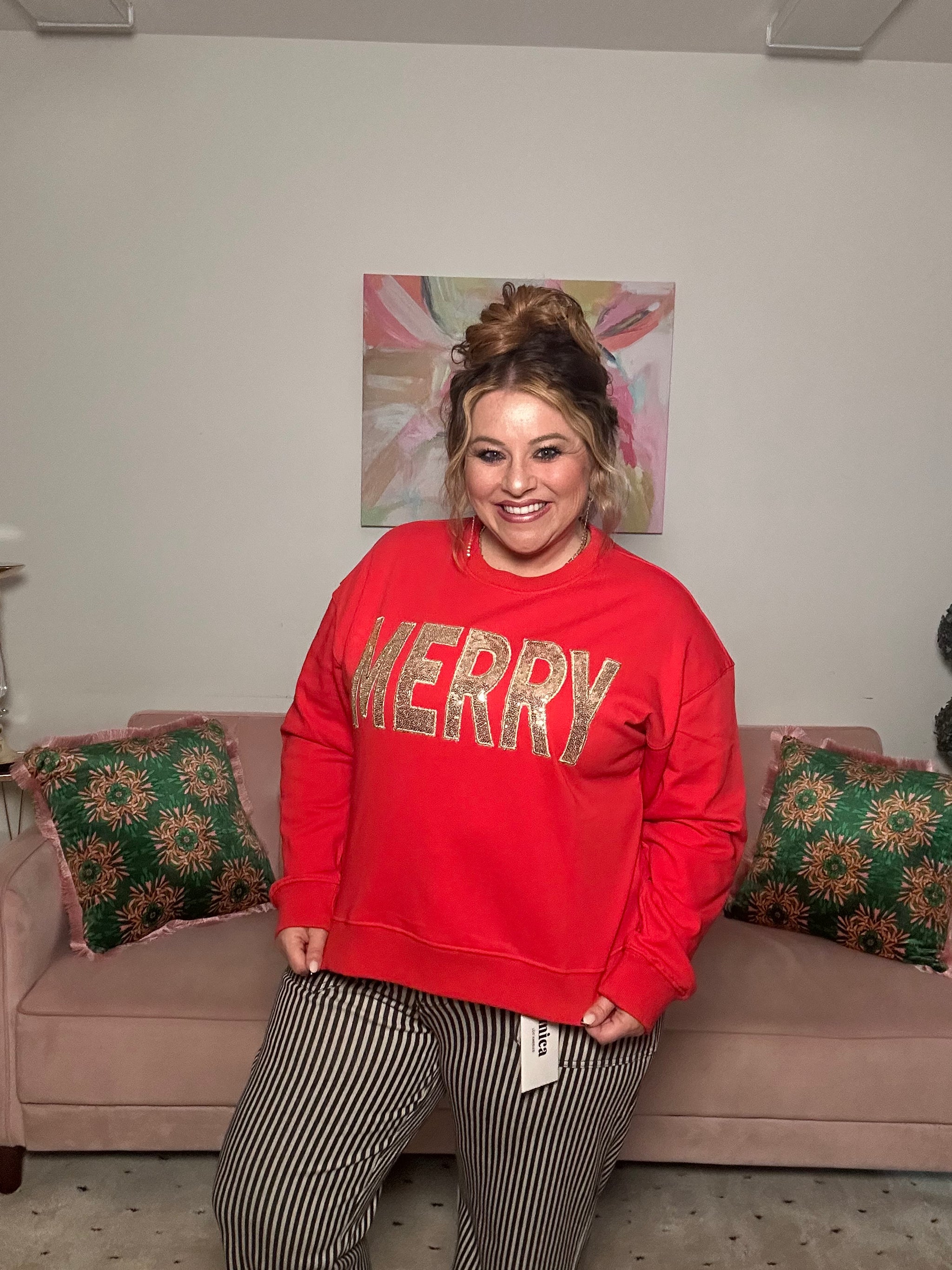 Merry Sequin Sweatshirt