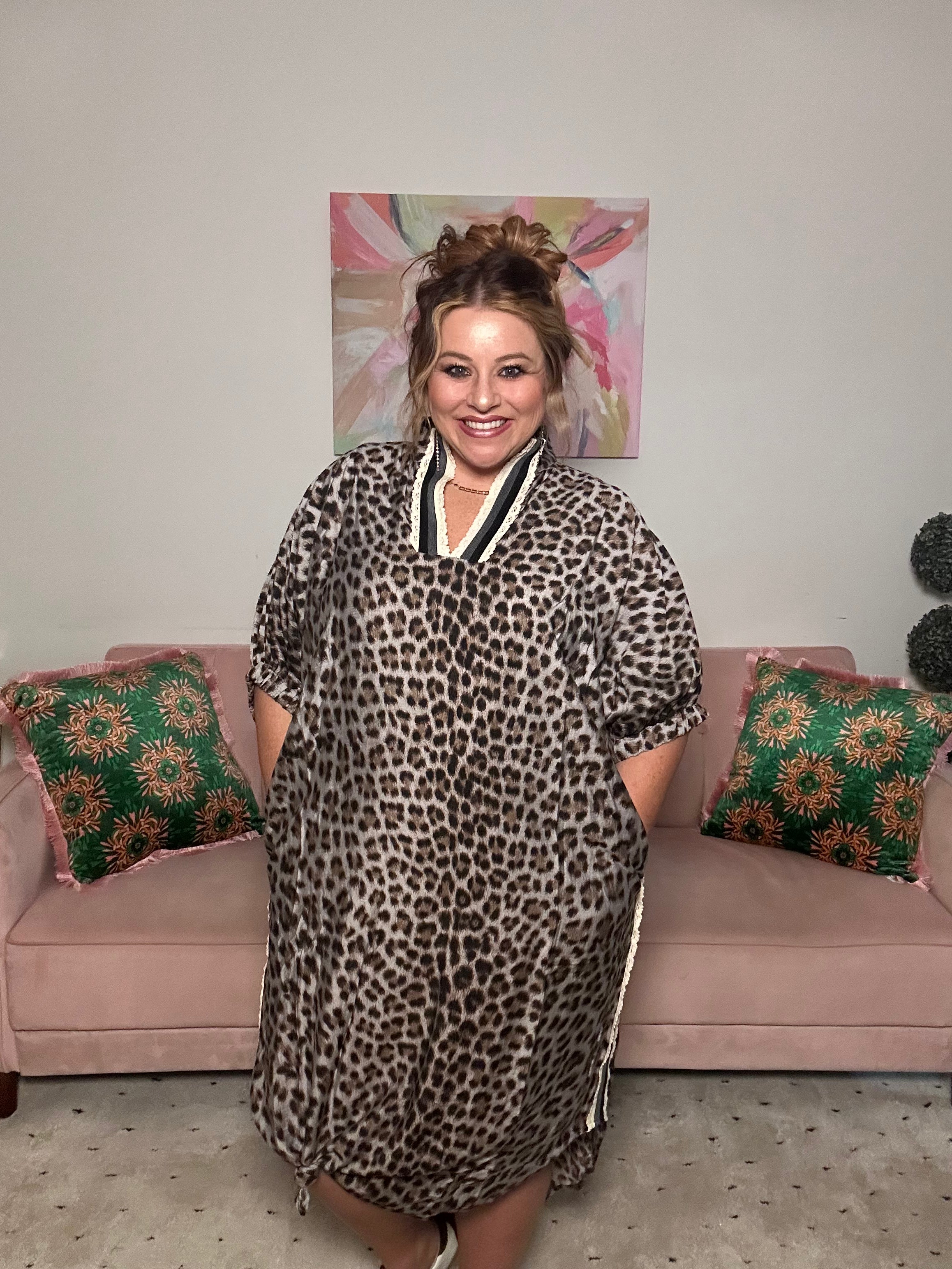 Crocheted Leopard Dress