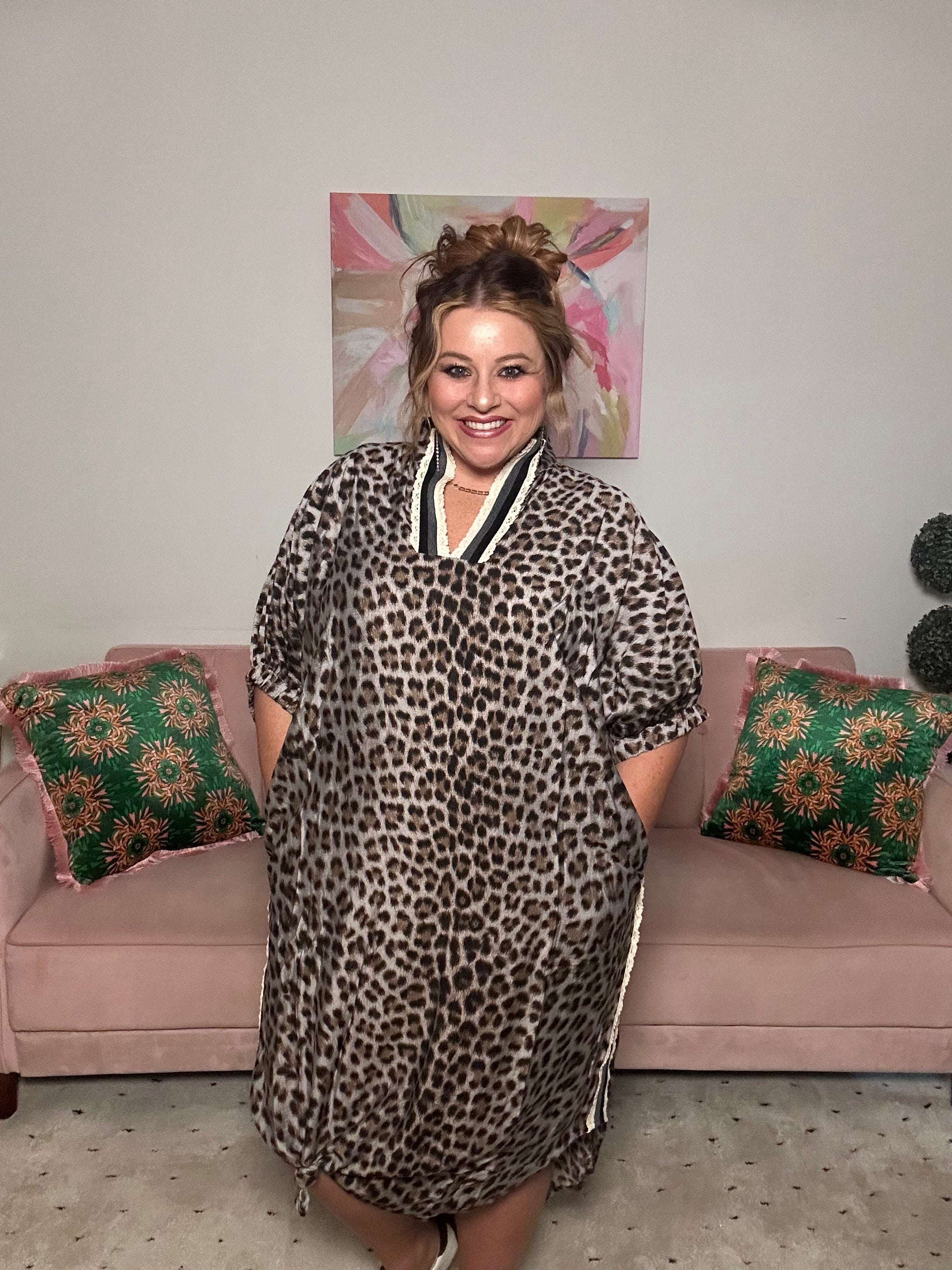 Crocheted Leopard Dress