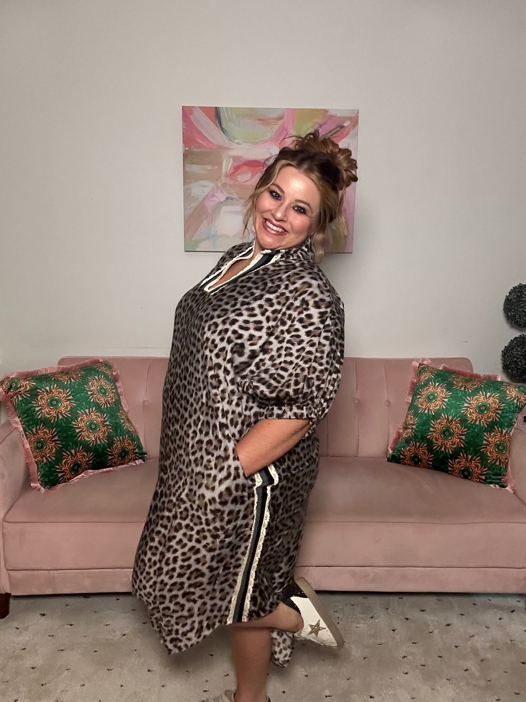 Crocheted Leopard Dress