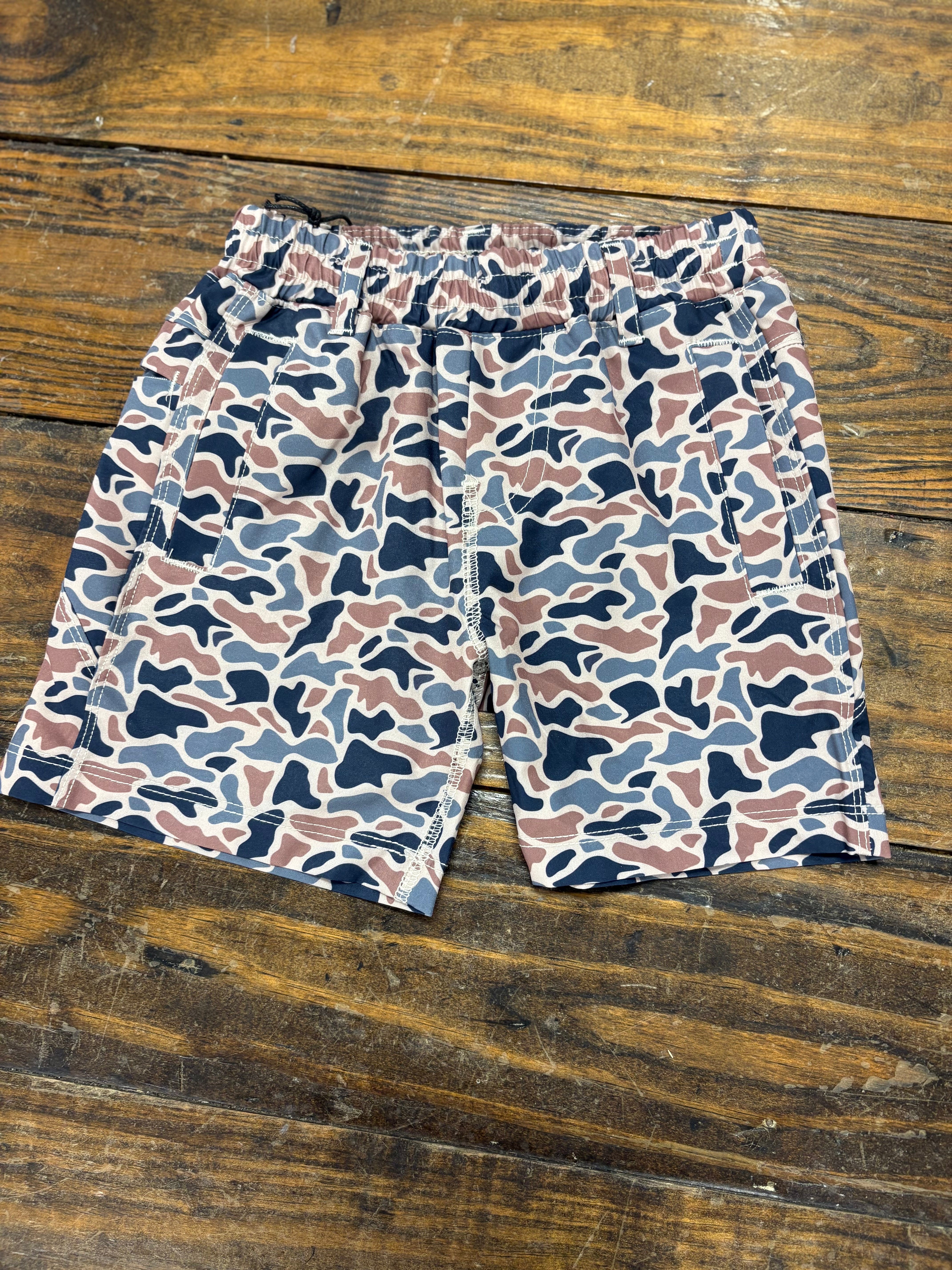Boy's River Camo Shorts