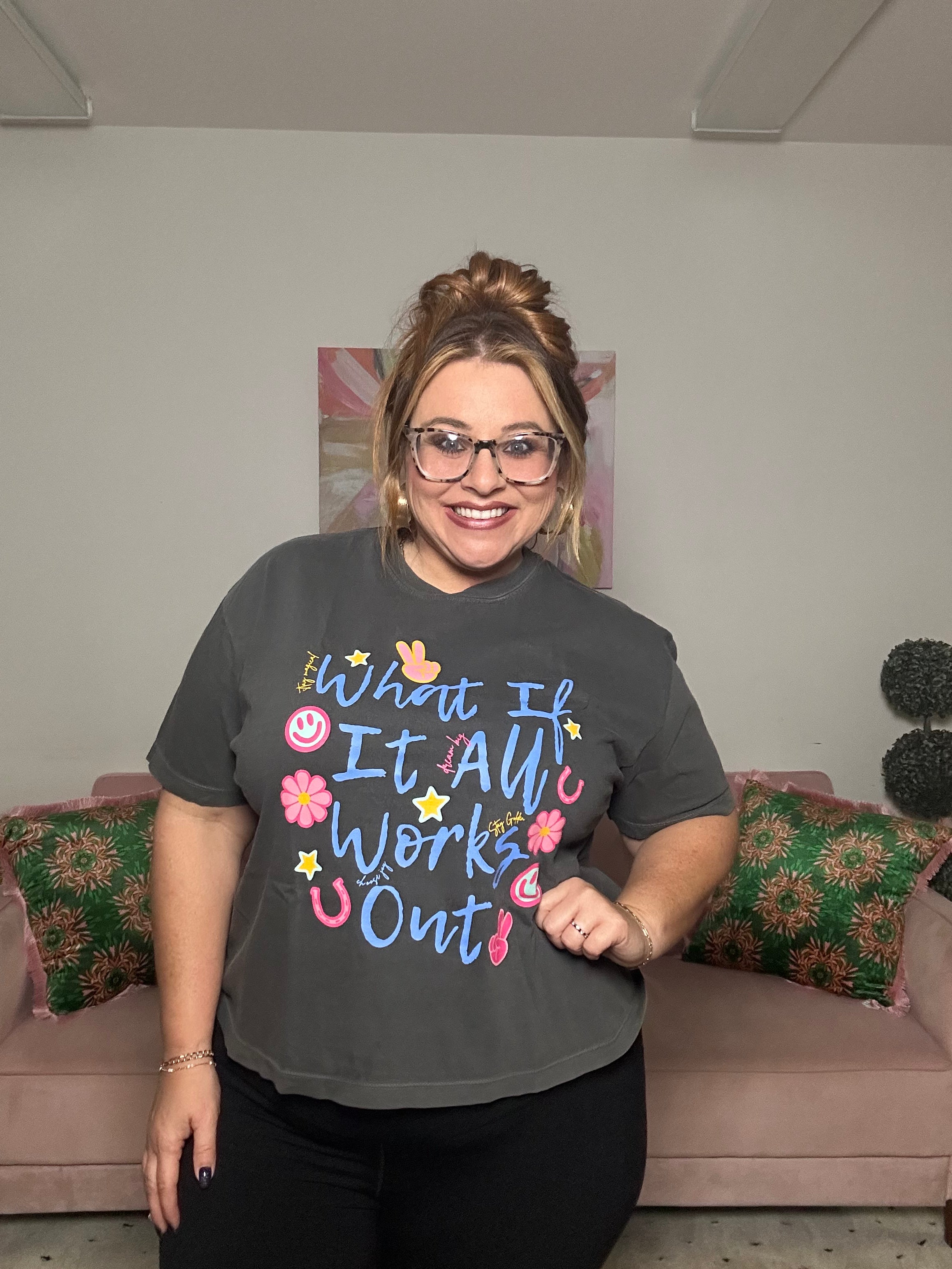 All Works Out Crop Tee