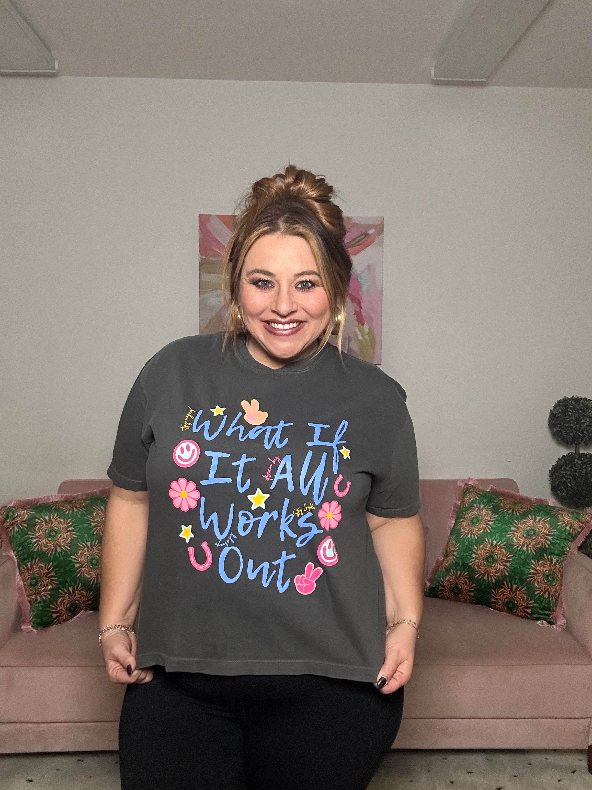 All Works Out Crop Tee