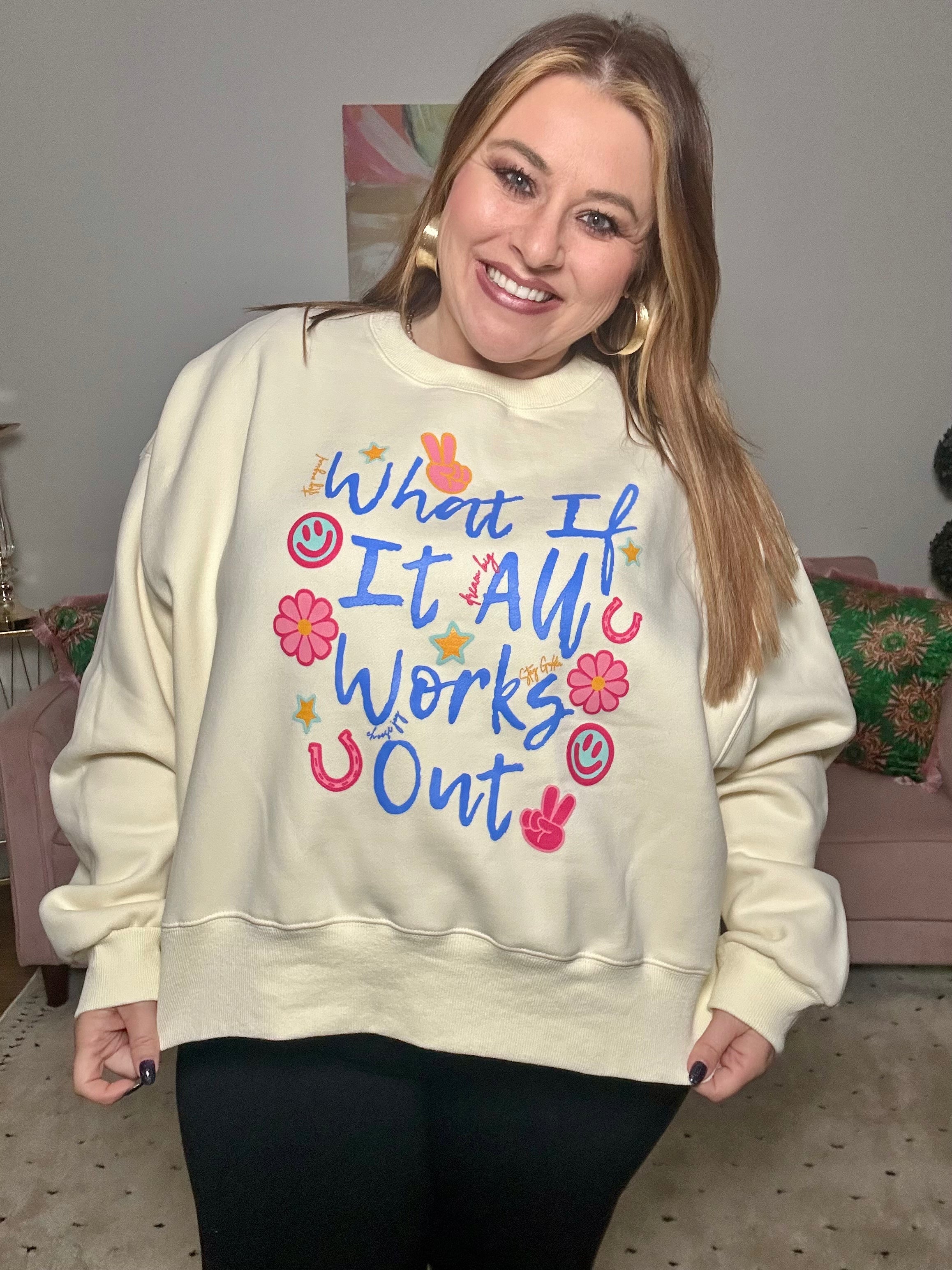 All Works Out Crop Sweatshirt