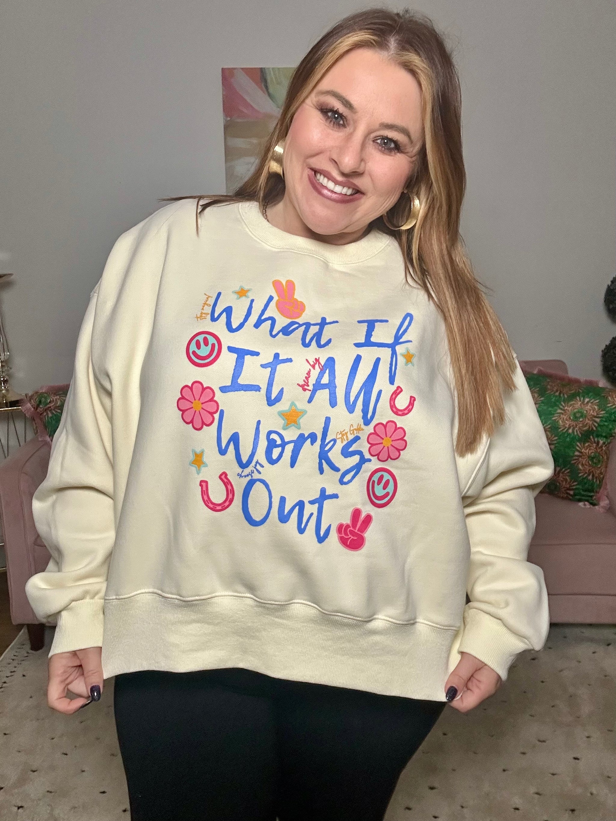 All Works Out Crop Sweatshirt