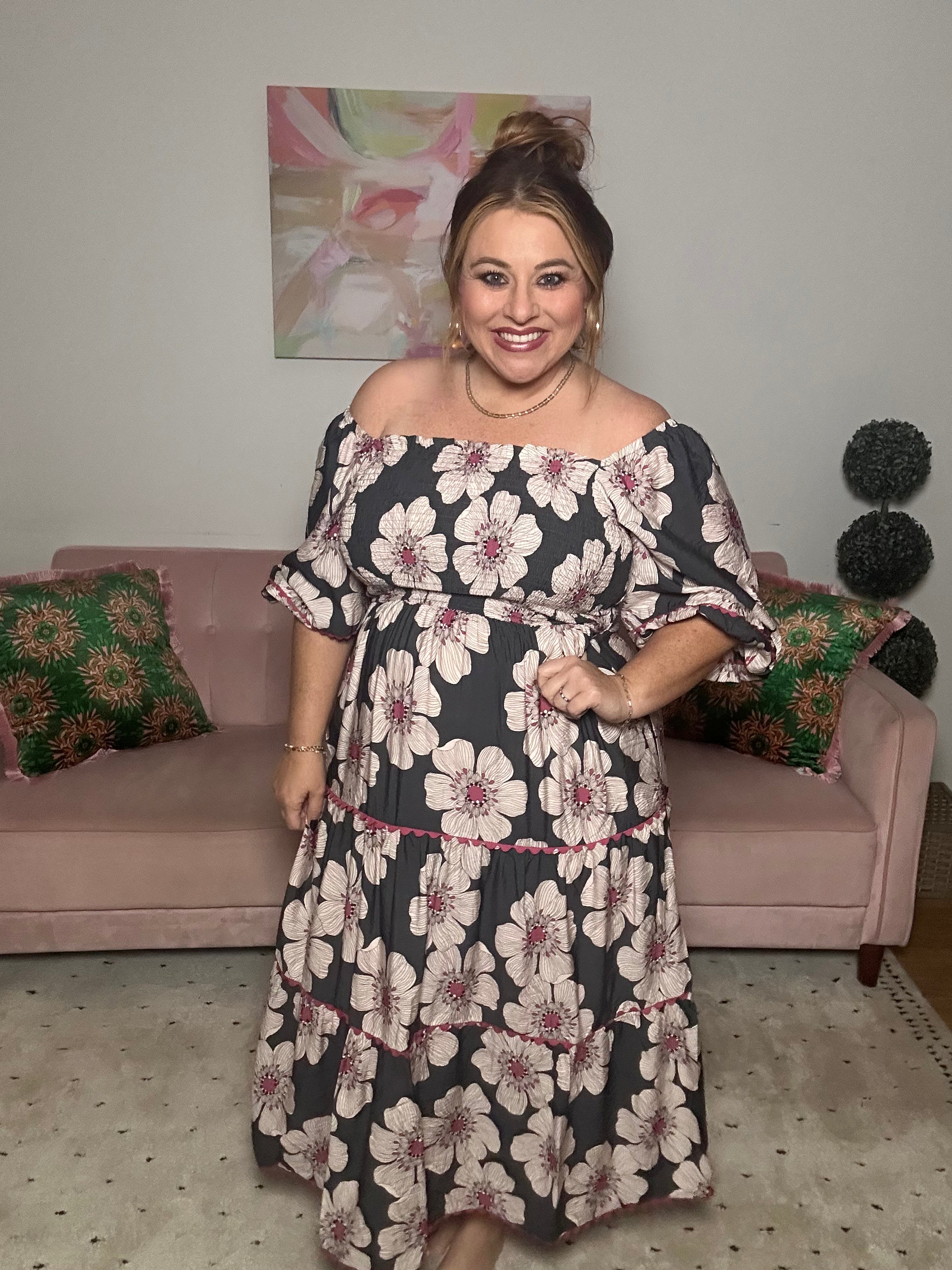 Charcoal Charm Dress
