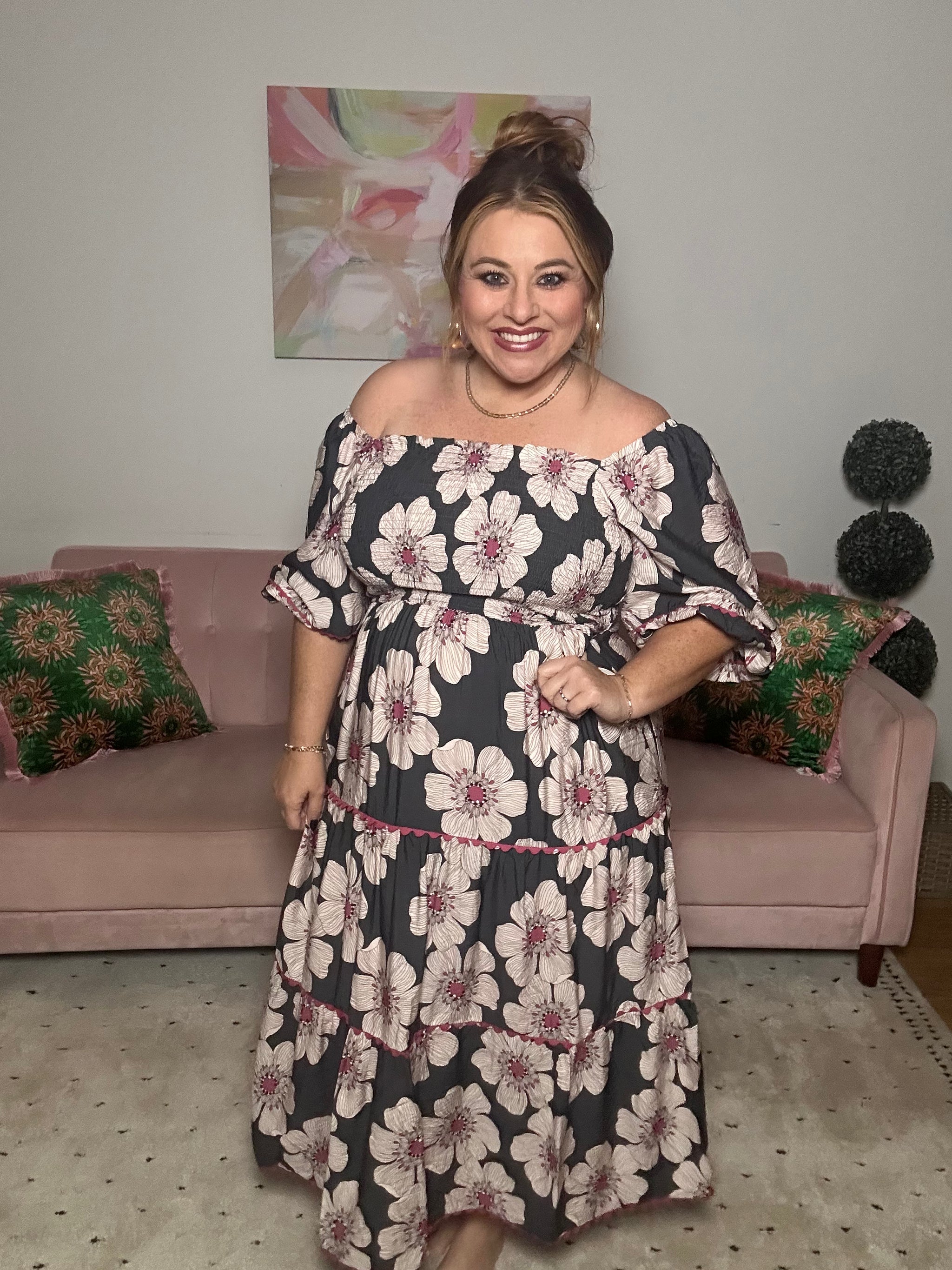 Charcoal Charm Dress