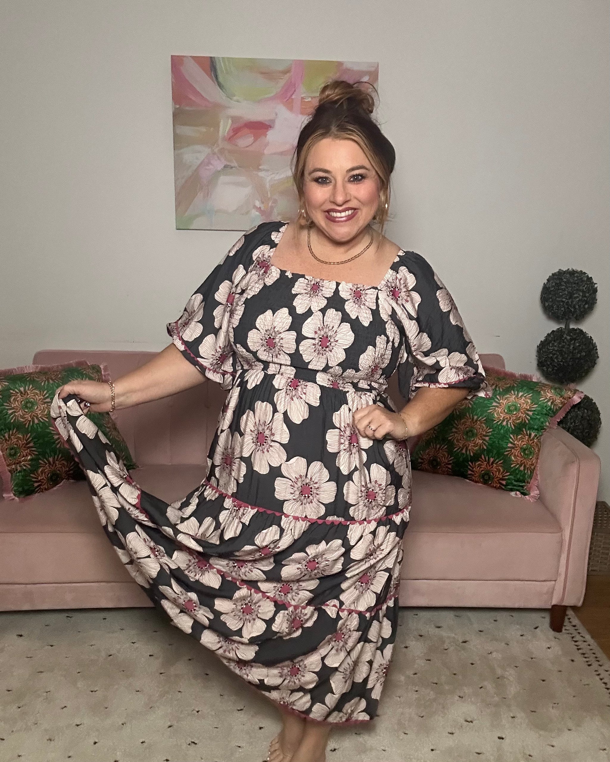 Charcoal Charm Dress