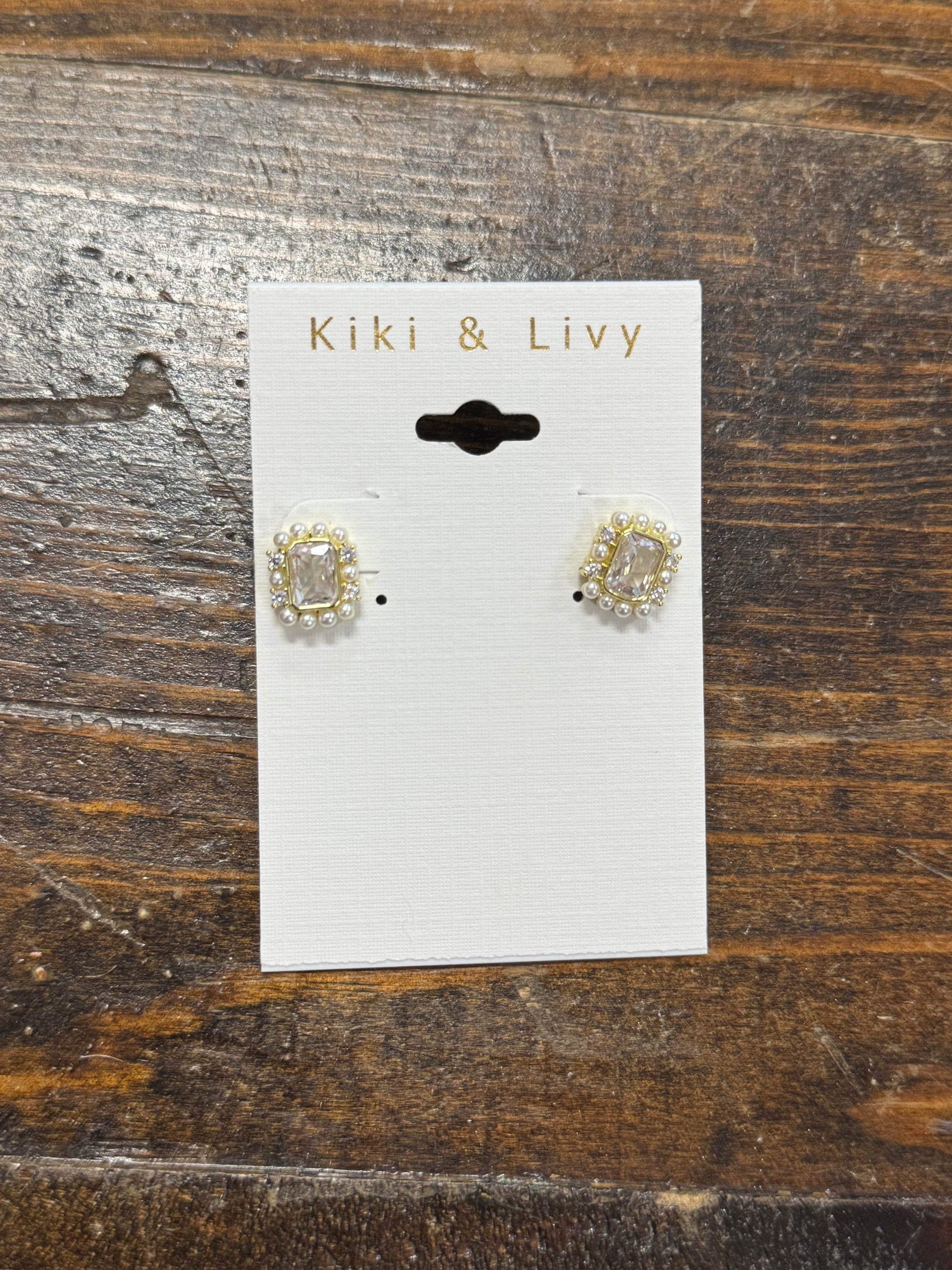 New Pearl Stone Studs