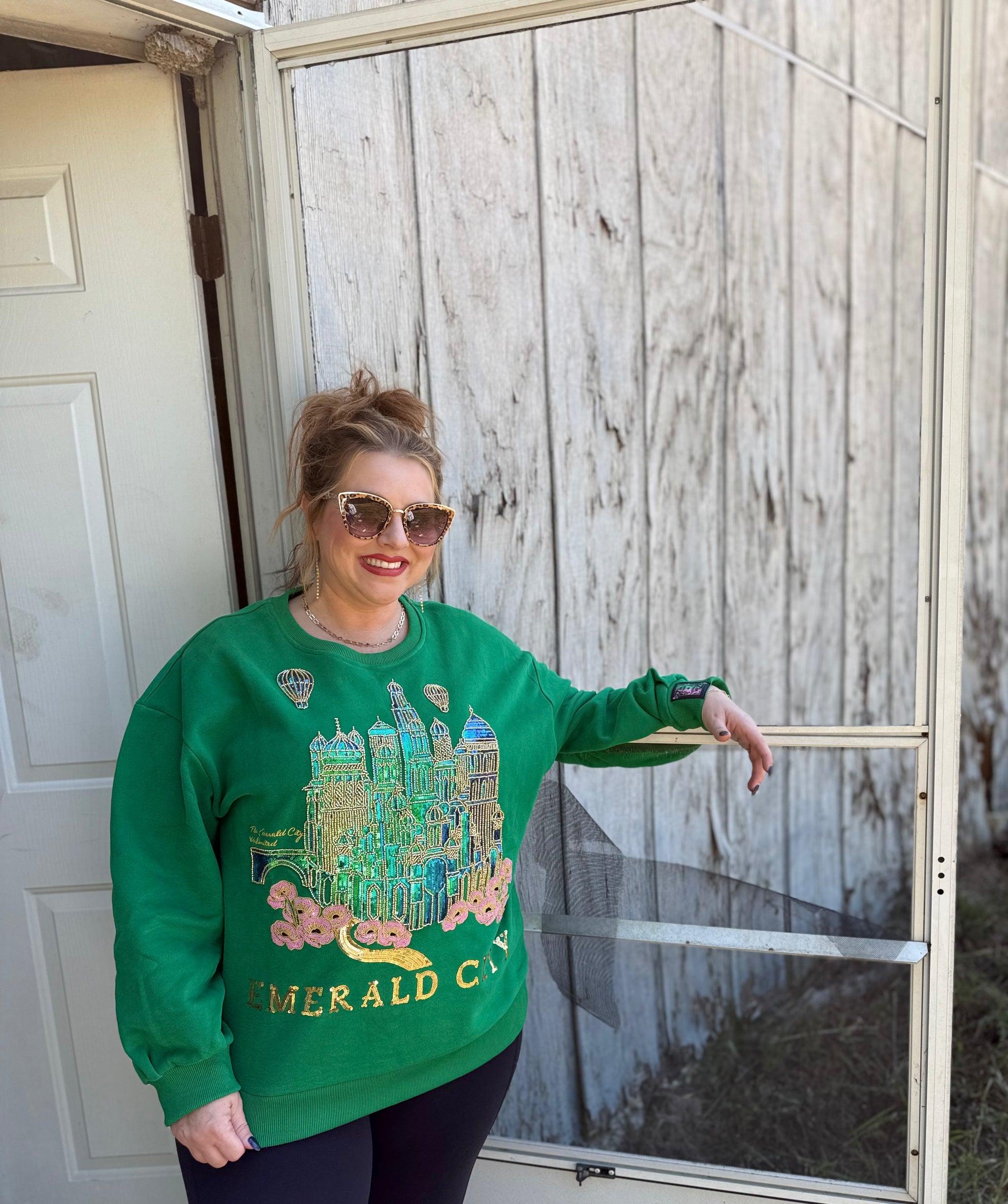 QOS Licensed Wicked Emerald City Sweatshirt