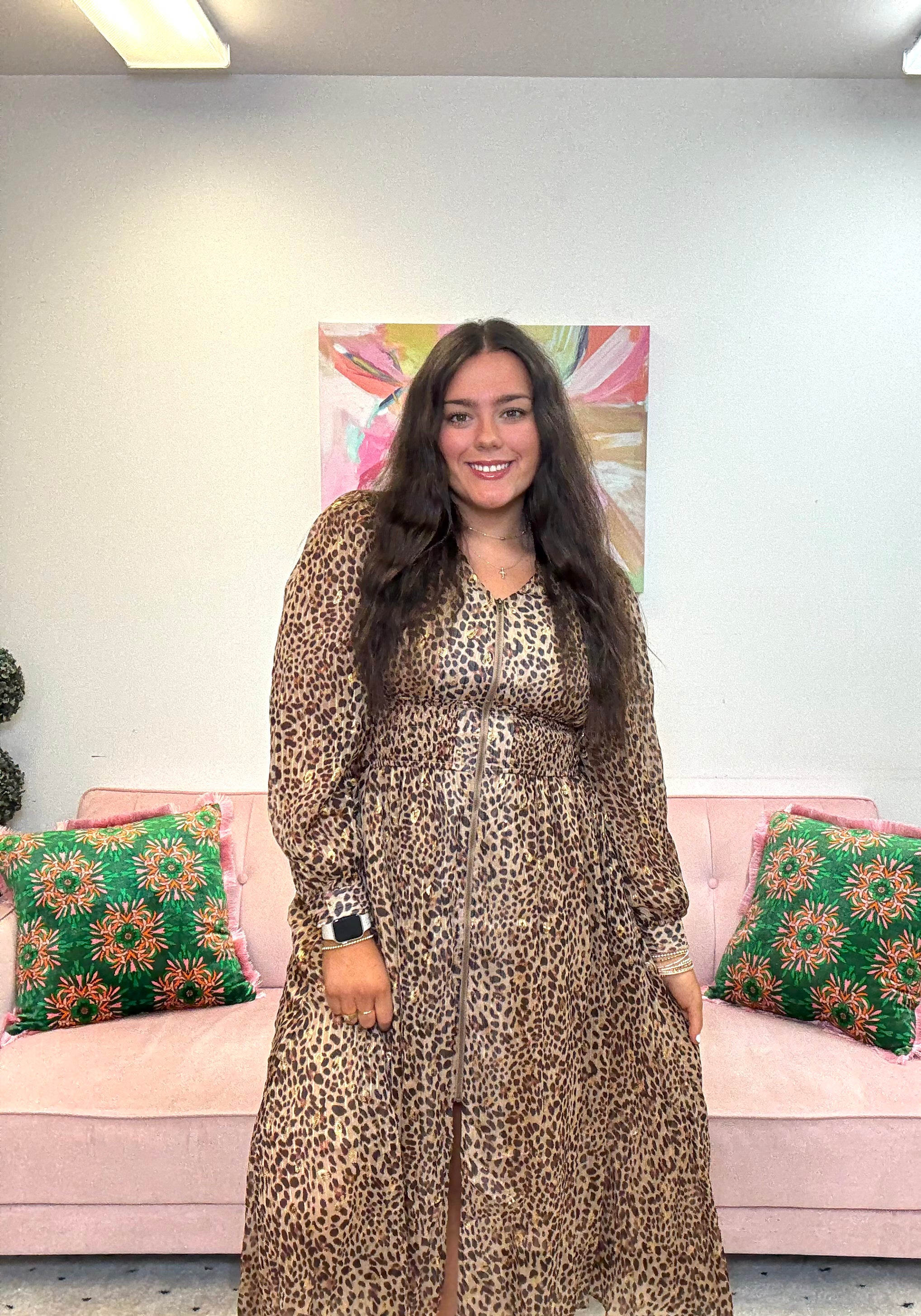 Gleaming Leopard Dress