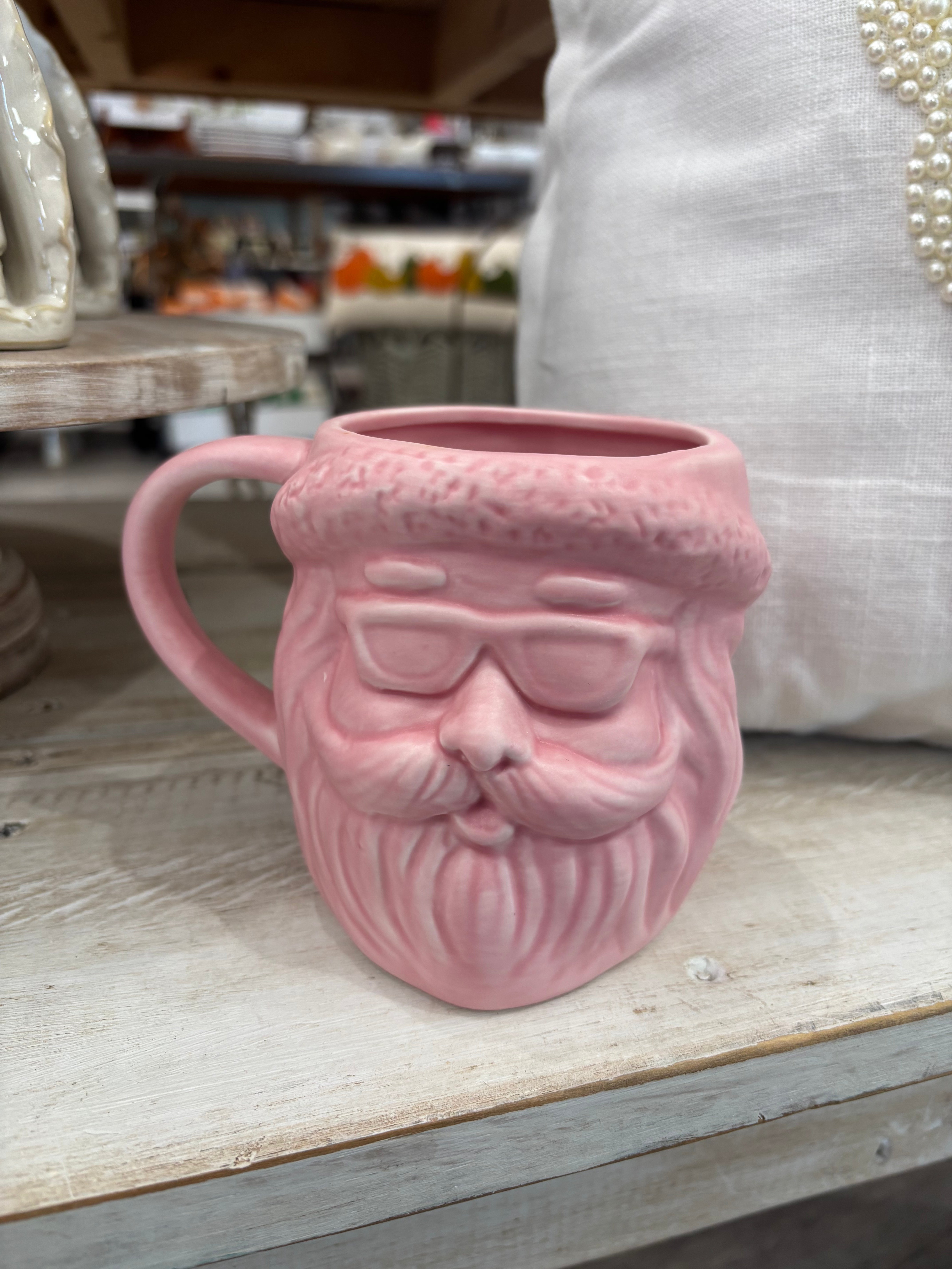 Stoneware Santa Mug
