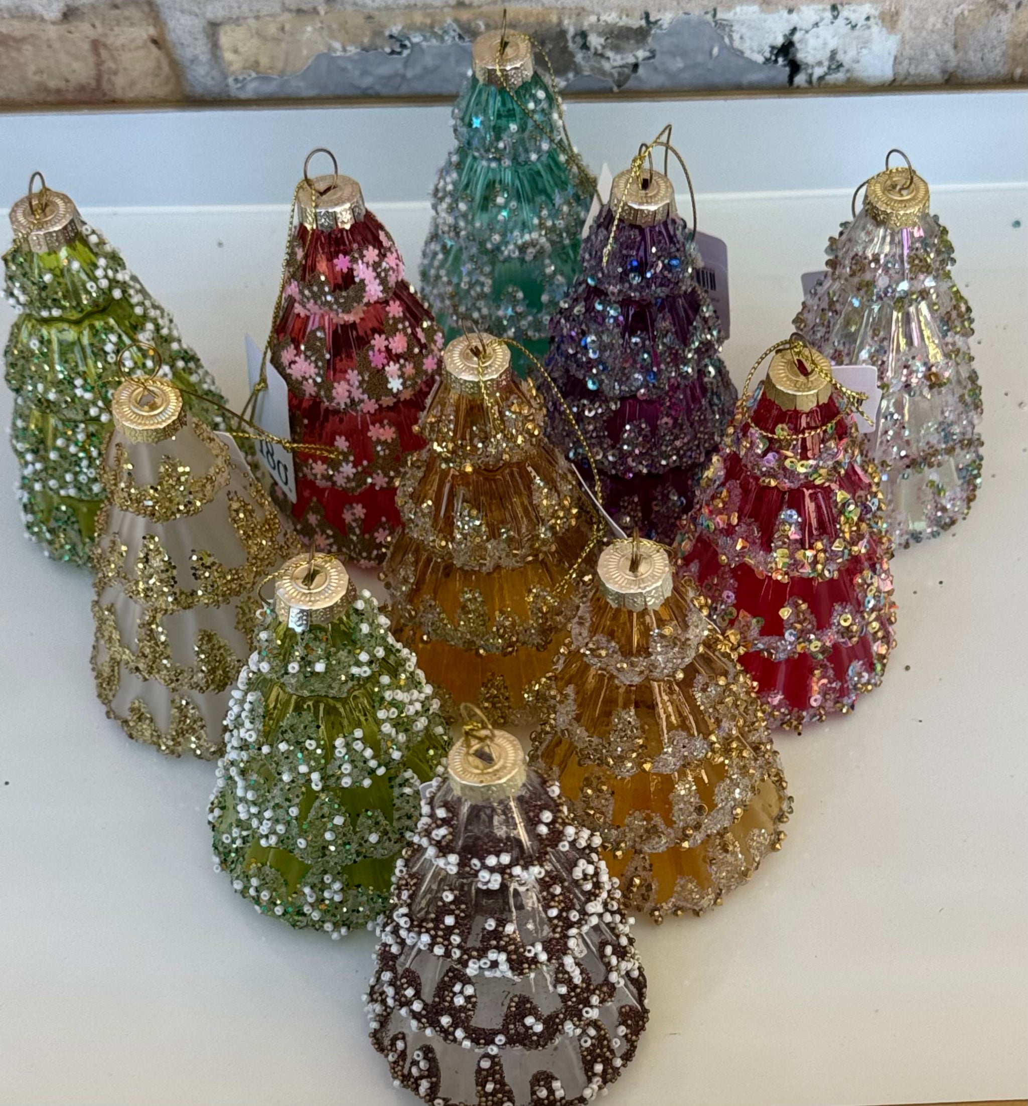 Glitter Tree Ornaments