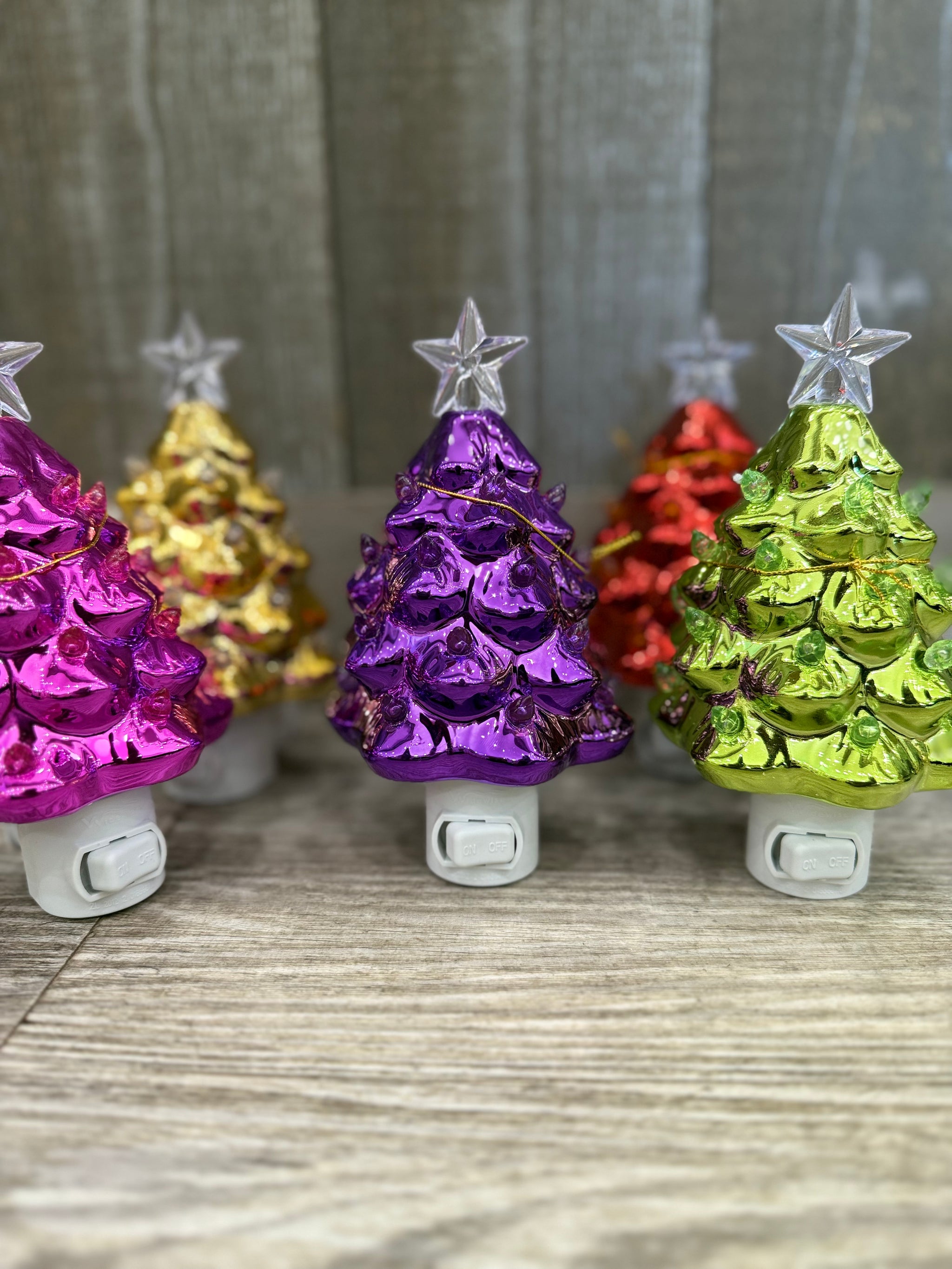 Metallic Tree Night Light