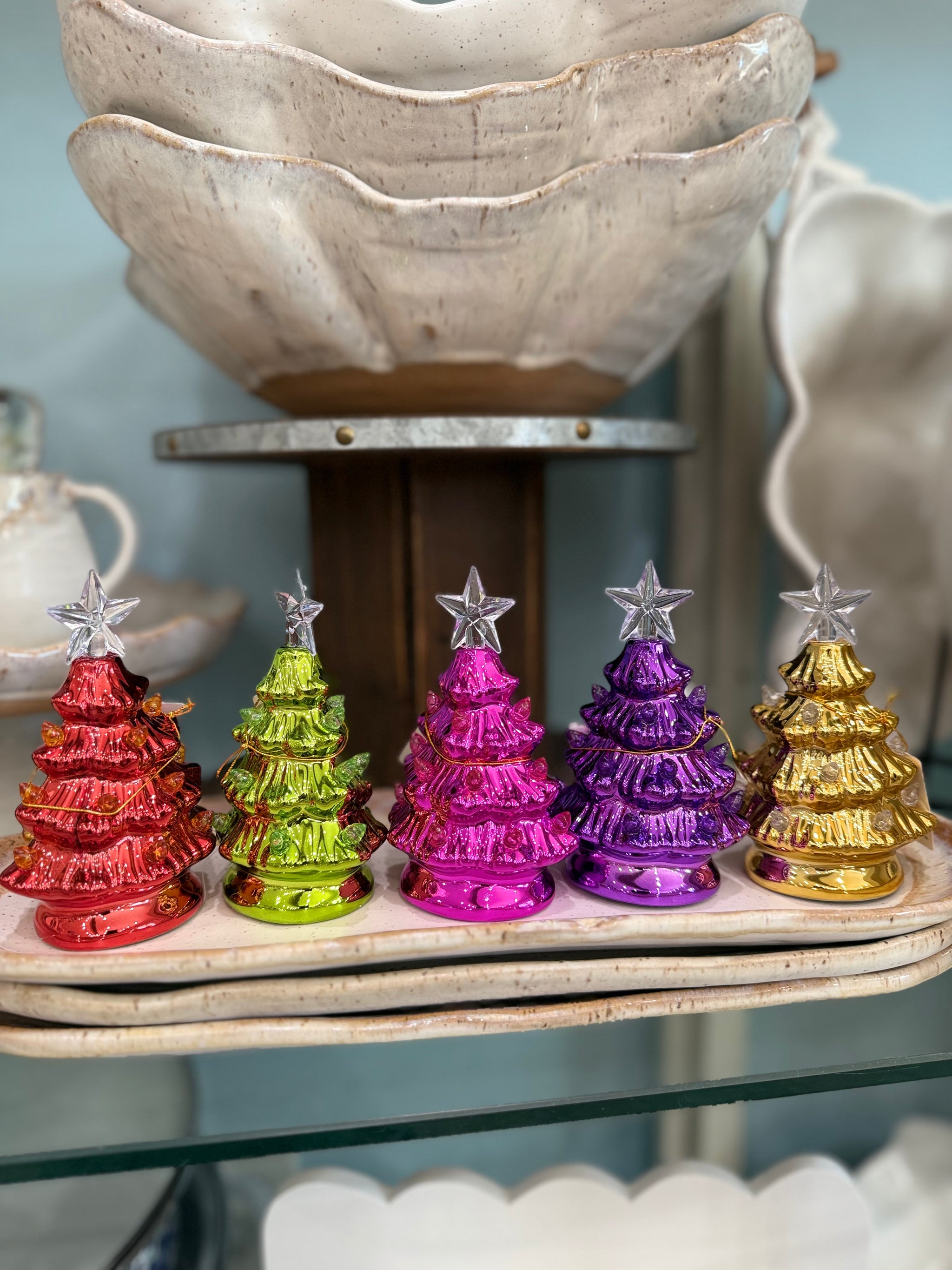 Metallic Tree w/LED lights