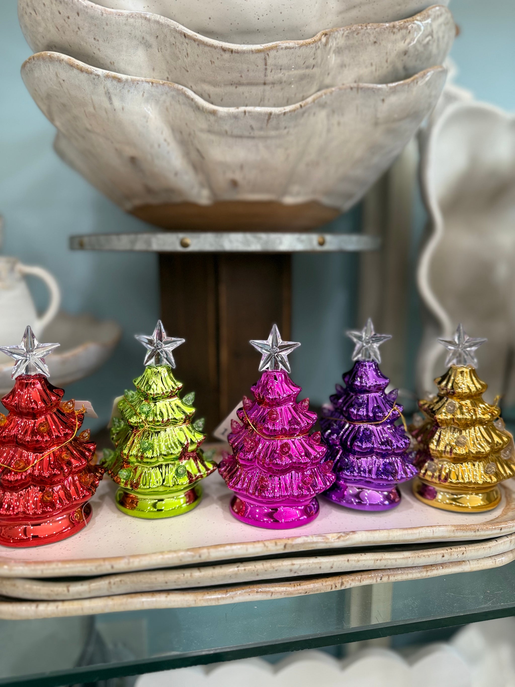 Metallic Tree w/LED lights