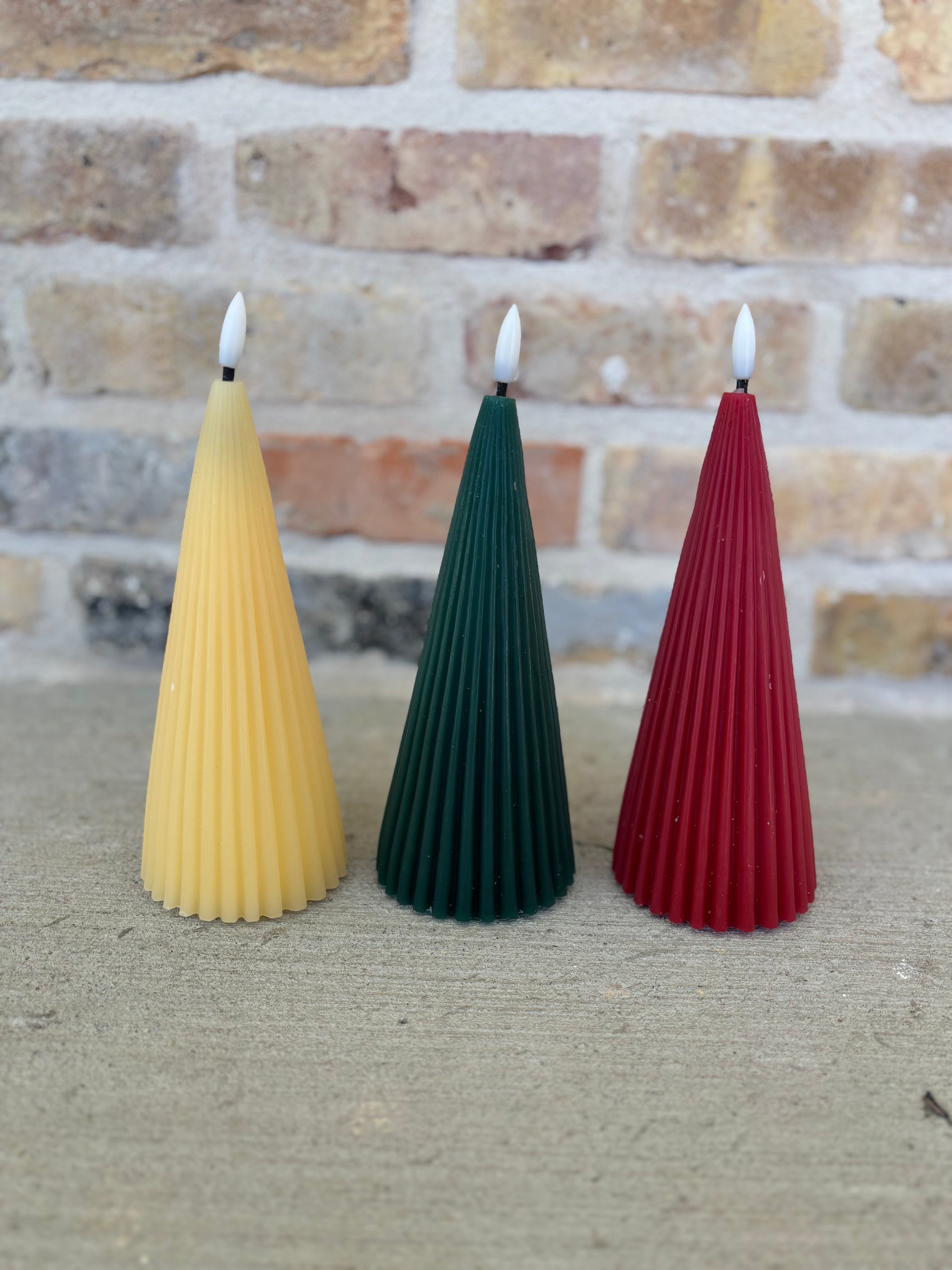 Flickering Cone Tree Candle