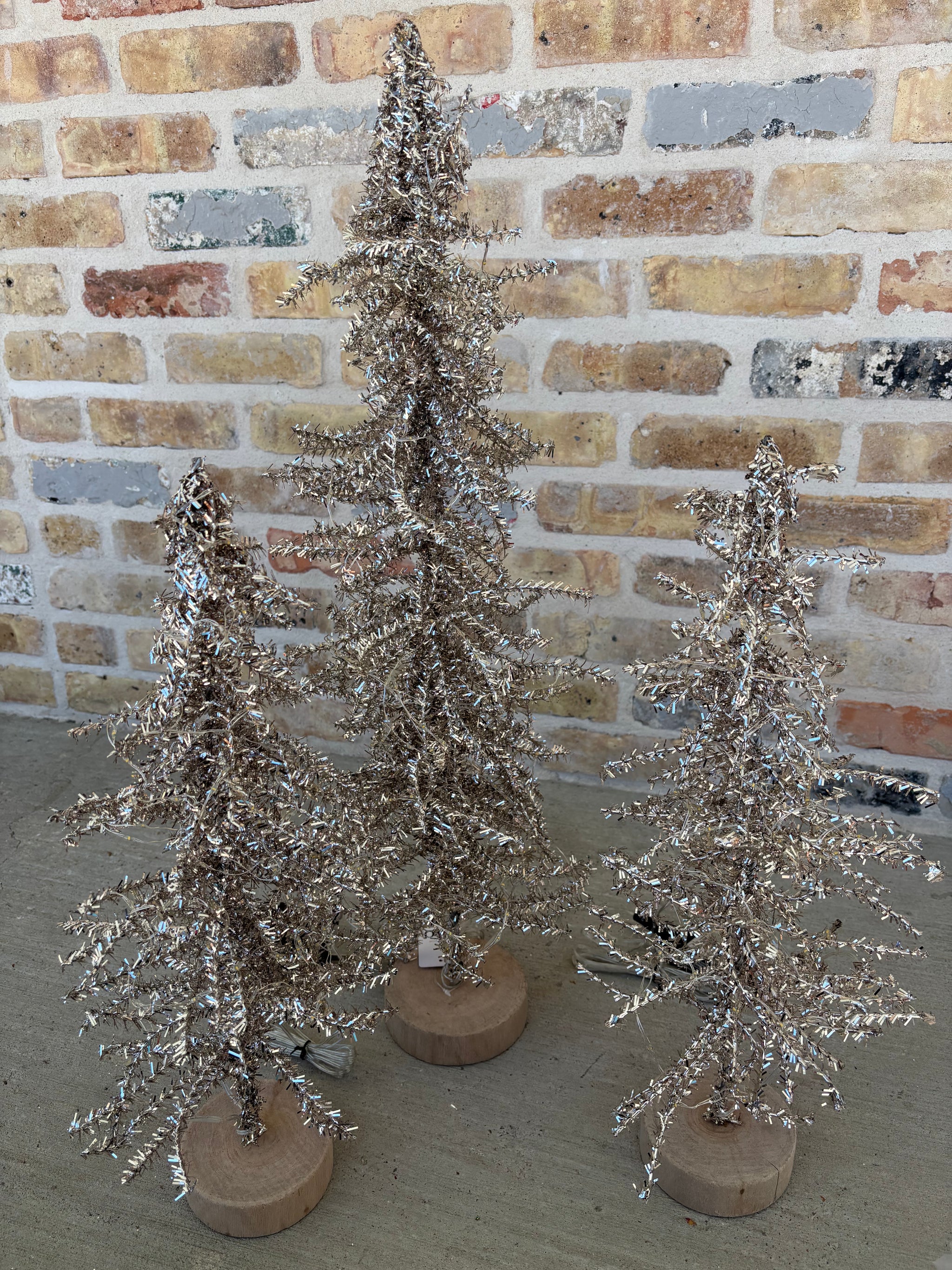 Silver Tinsel Trees
