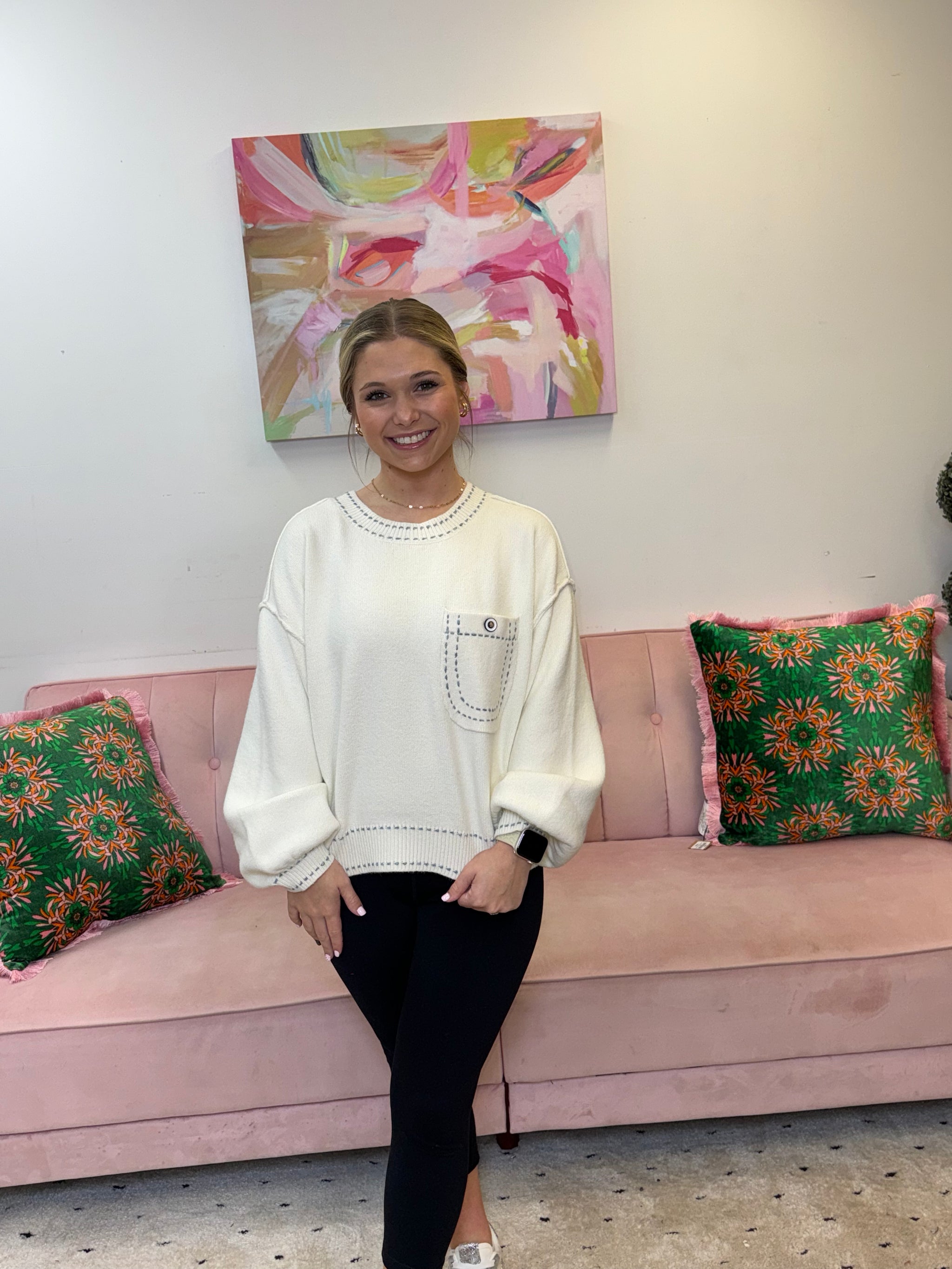 Stitched w/Love Sweater