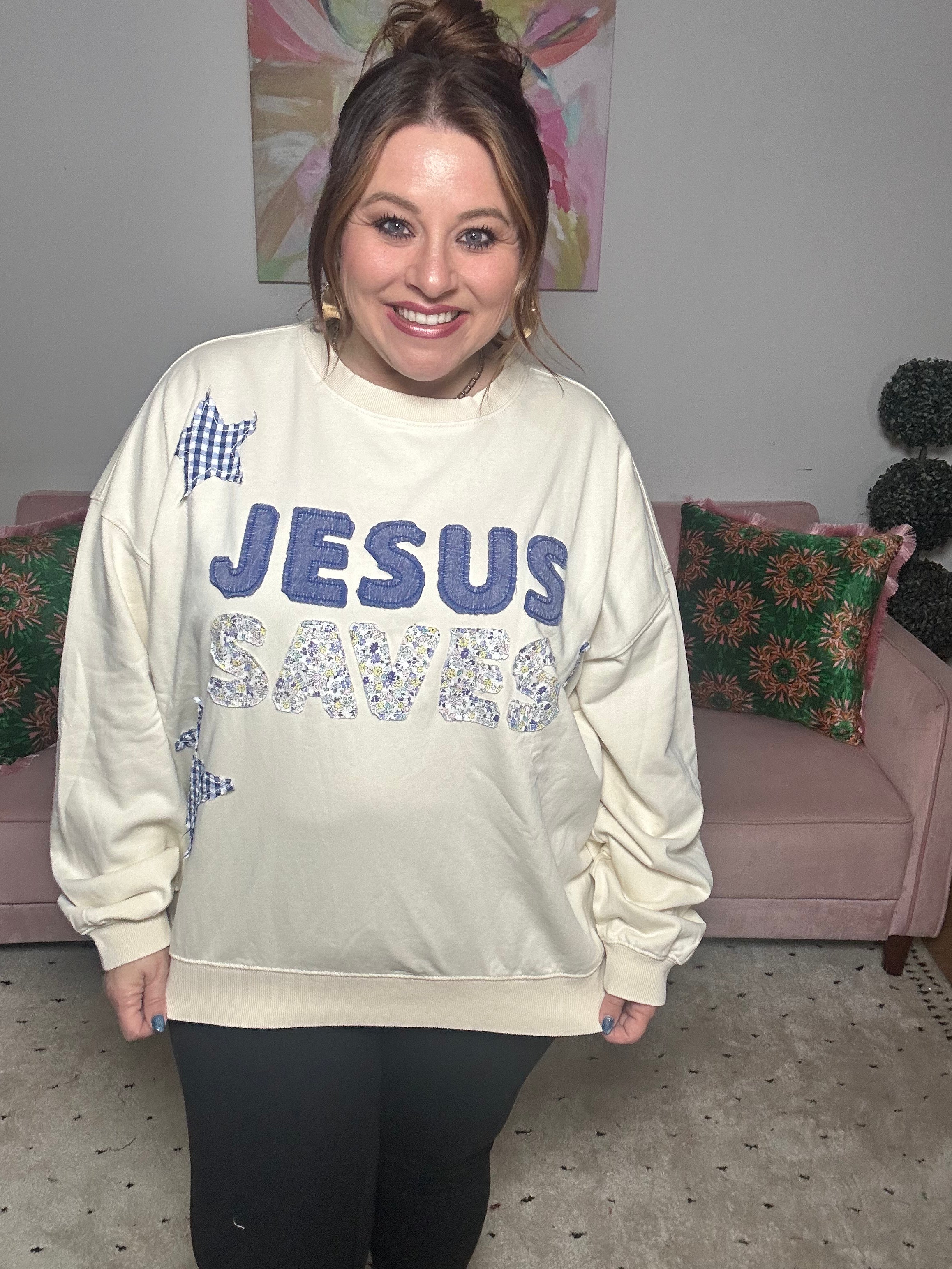 Jesus Saves Sweatshirt