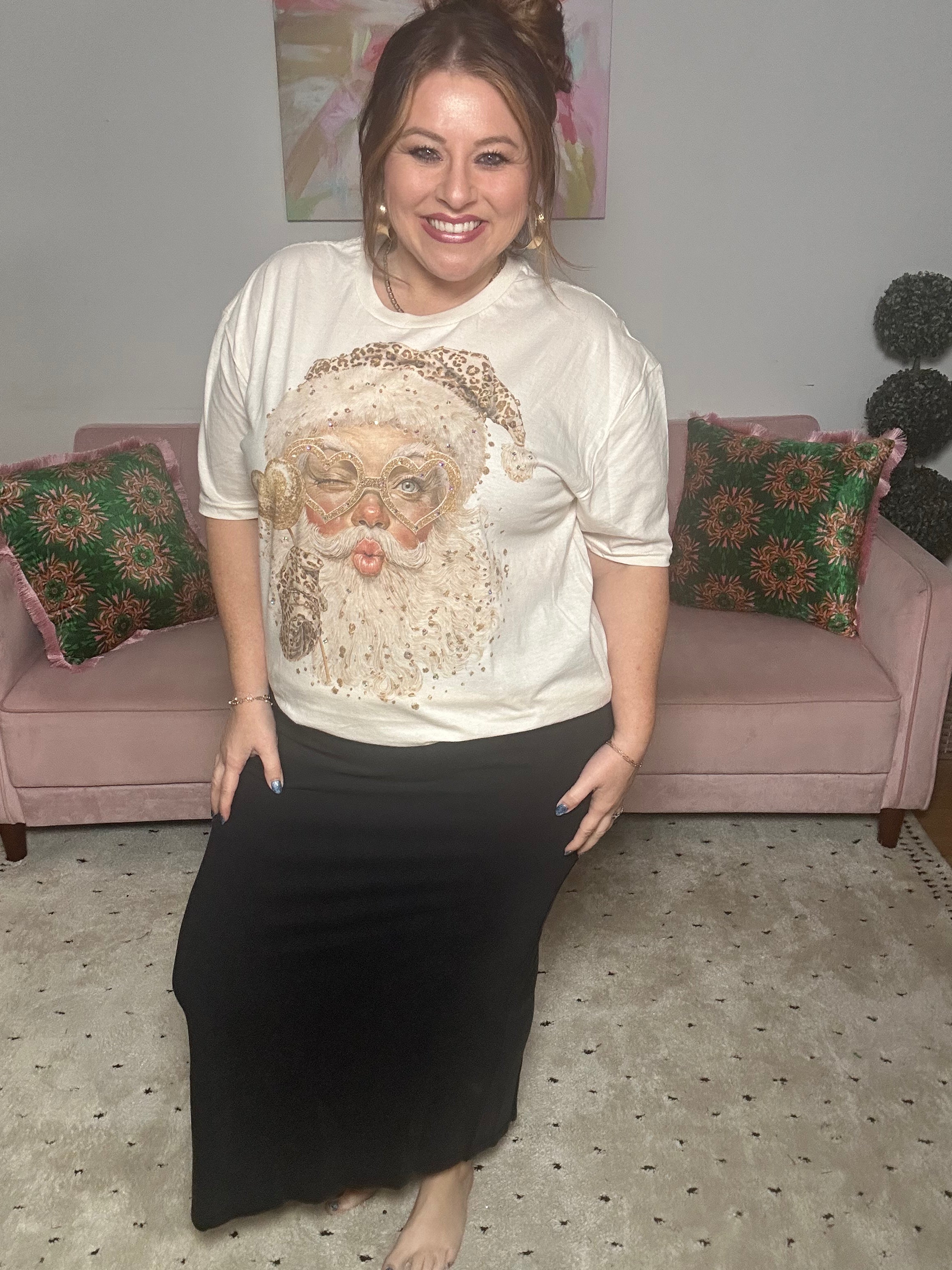 Mineral Washed Maxi Skirt