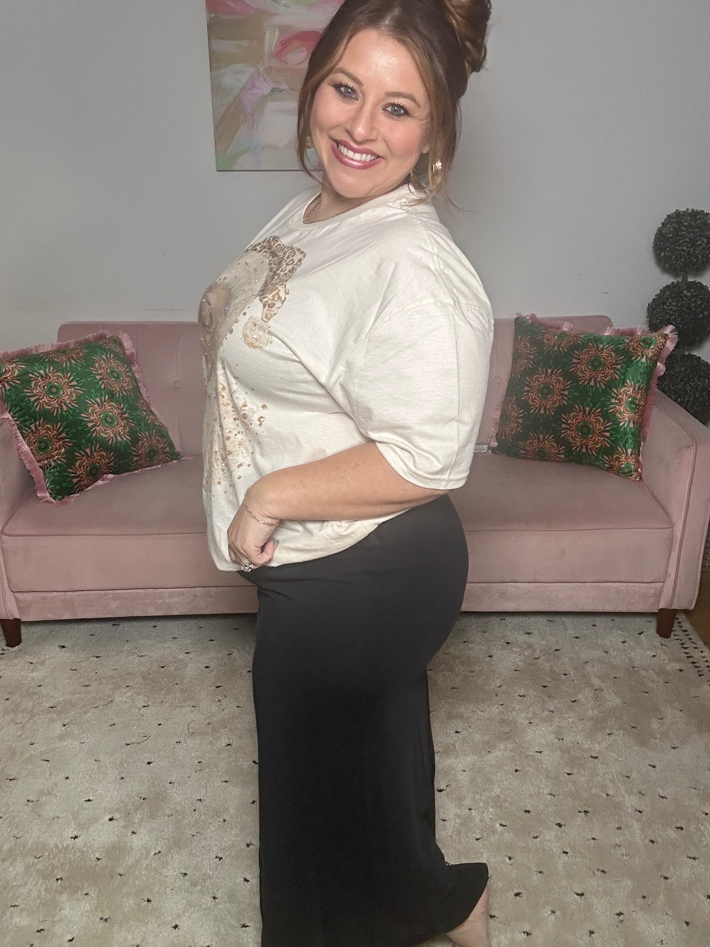 Mineral Washed Maxi Skirt