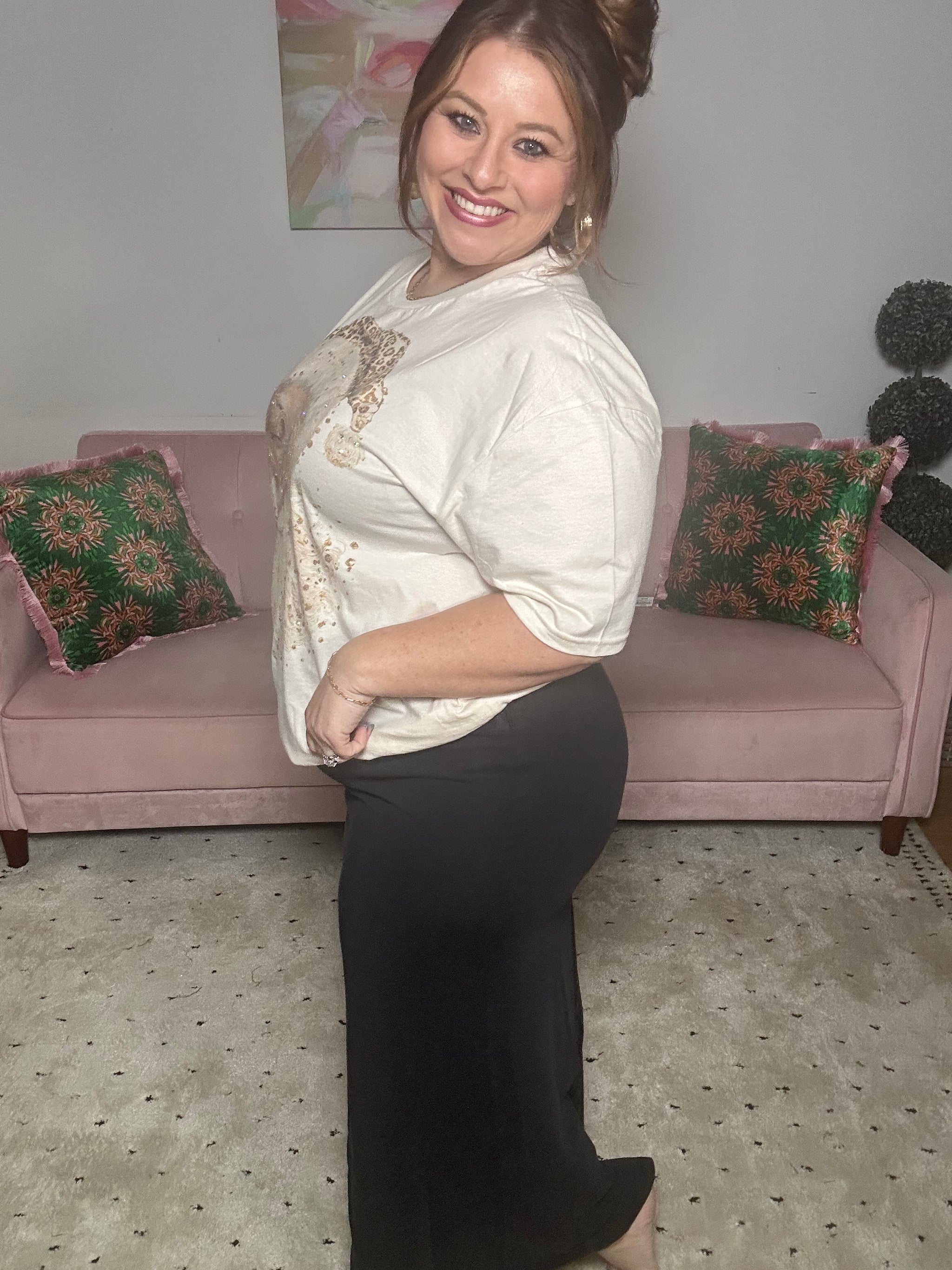 Mineral Washed Maxi Skirt