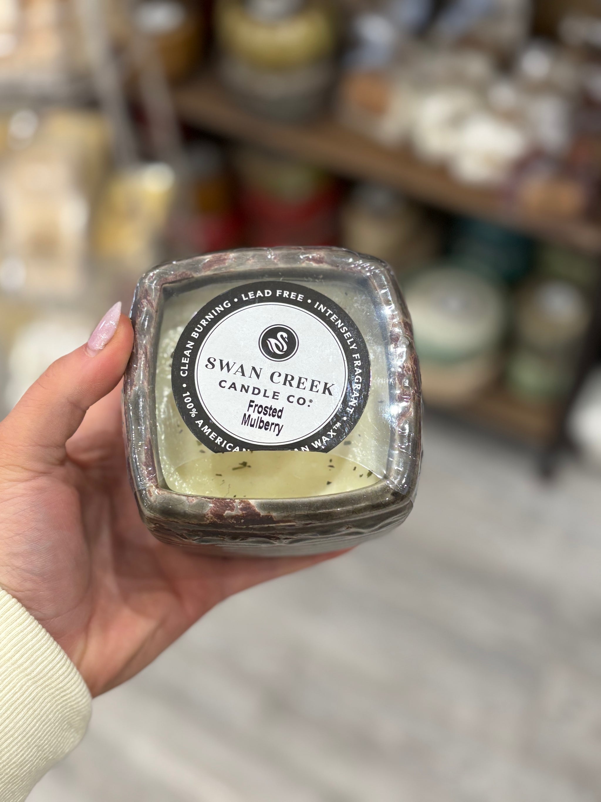 Vintage Sq Pot Frosted Mulberry