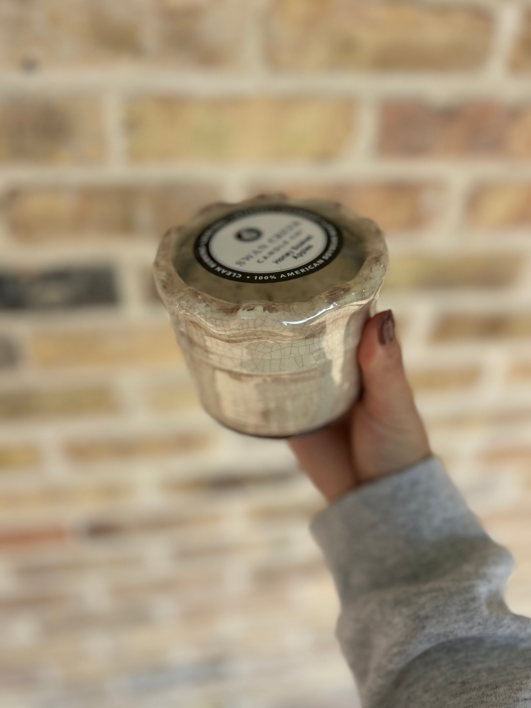 Ruffled Pot Honey Soaked Apples