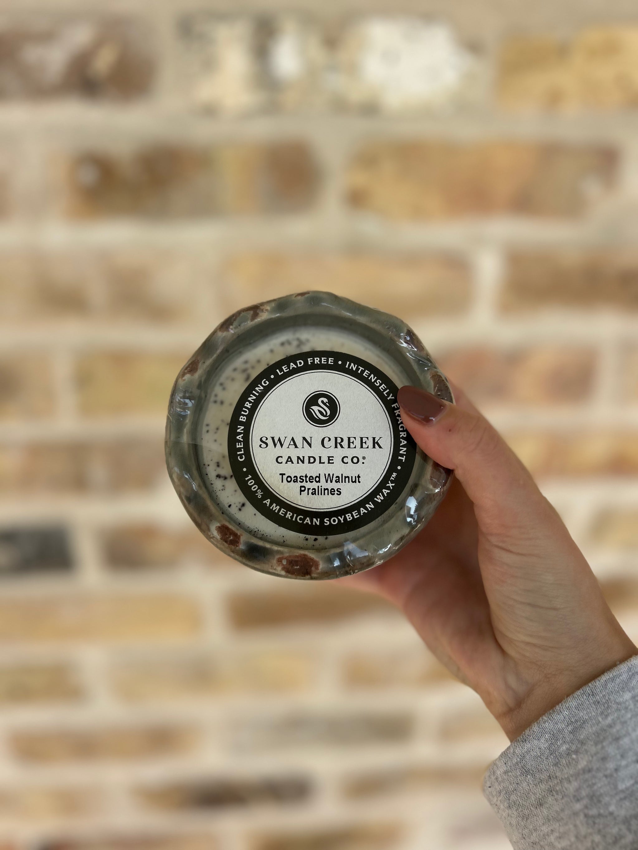 Ruffled Pot Walnut Pralines