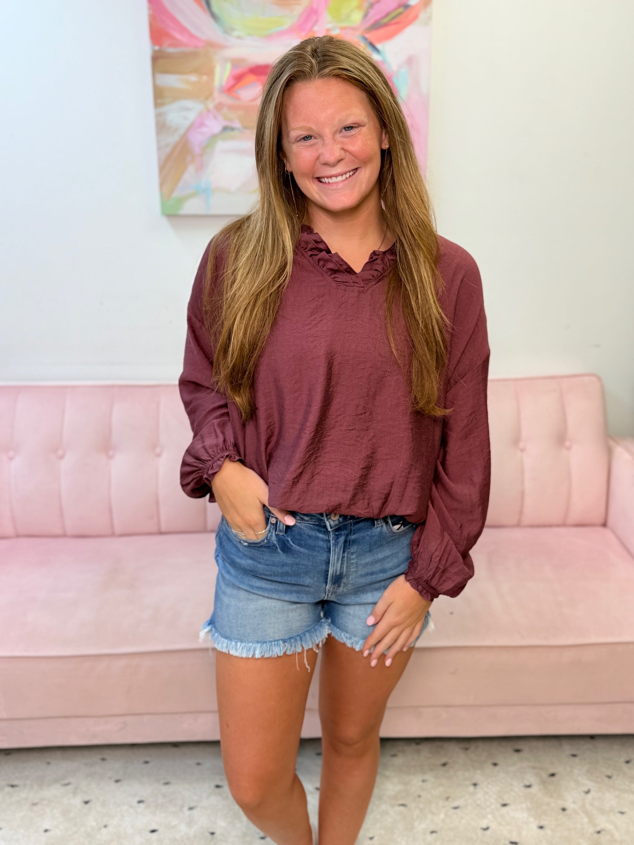Enchanting Merlot Top