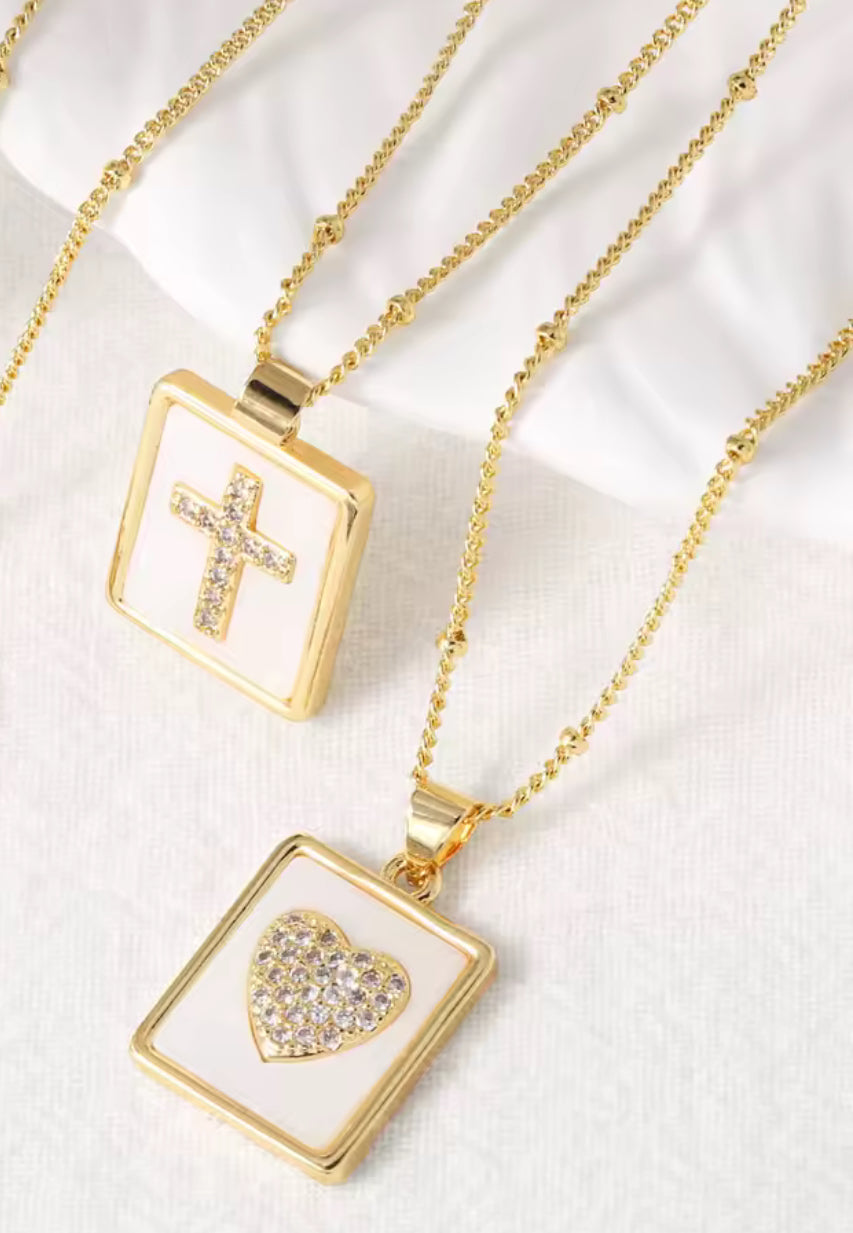Square Bling Necklace