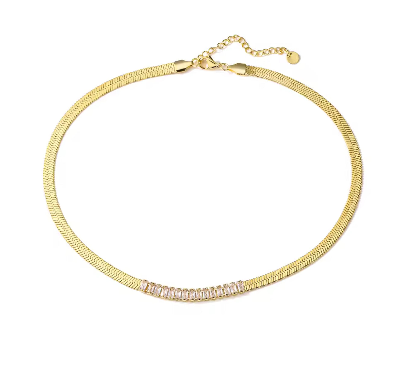 Mighty Bling on Snake Necklace